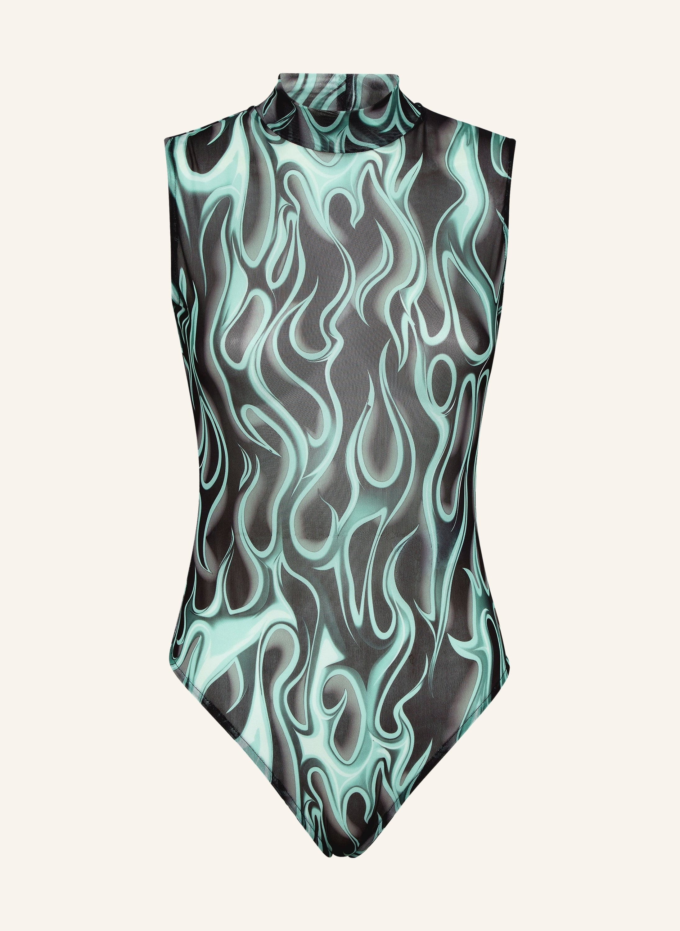 Tulle Body Sleeveless Flame