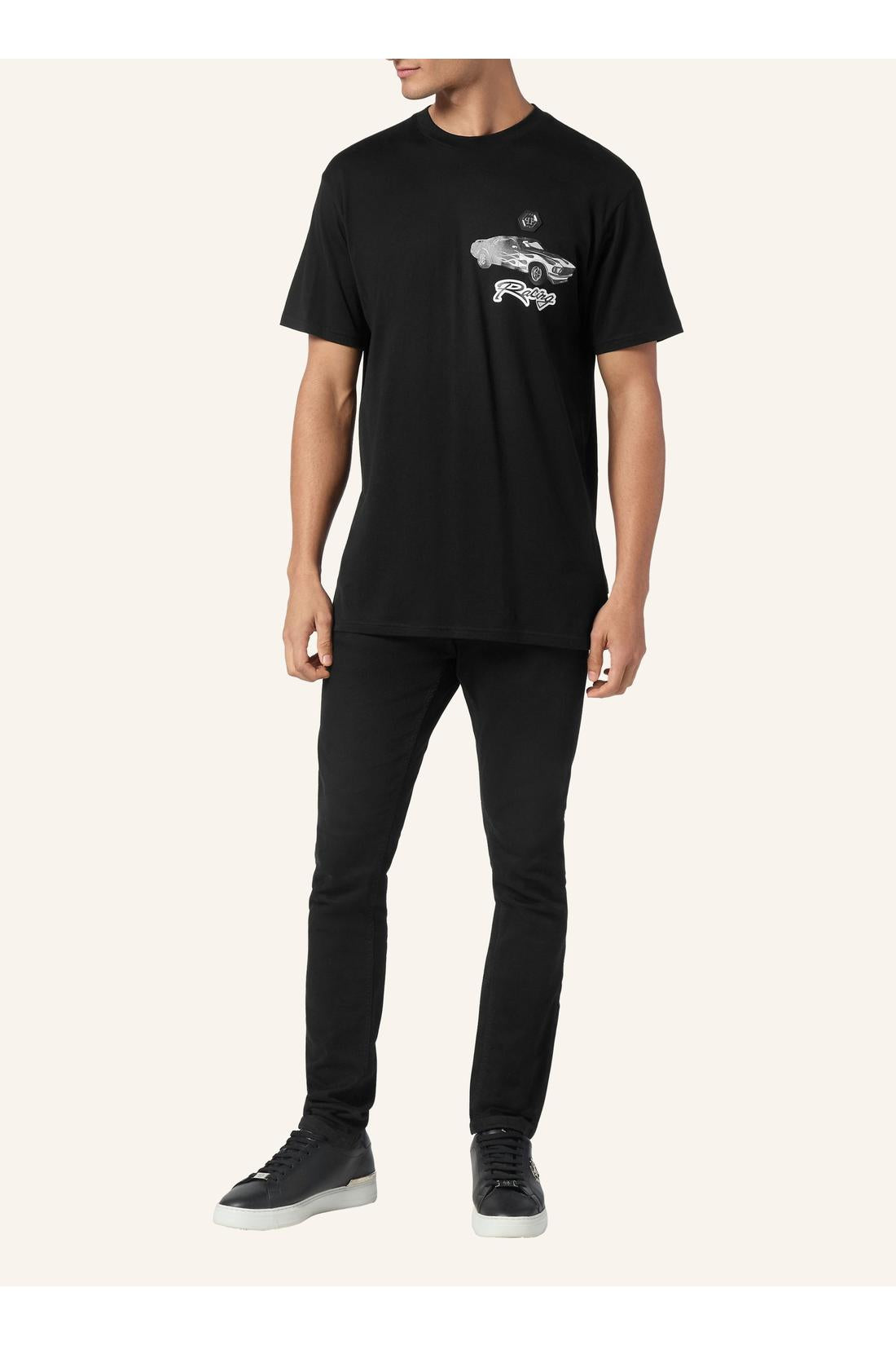 Philipp Plein Jersey T-shirt Round Neck SS Cars Racing, Shirts