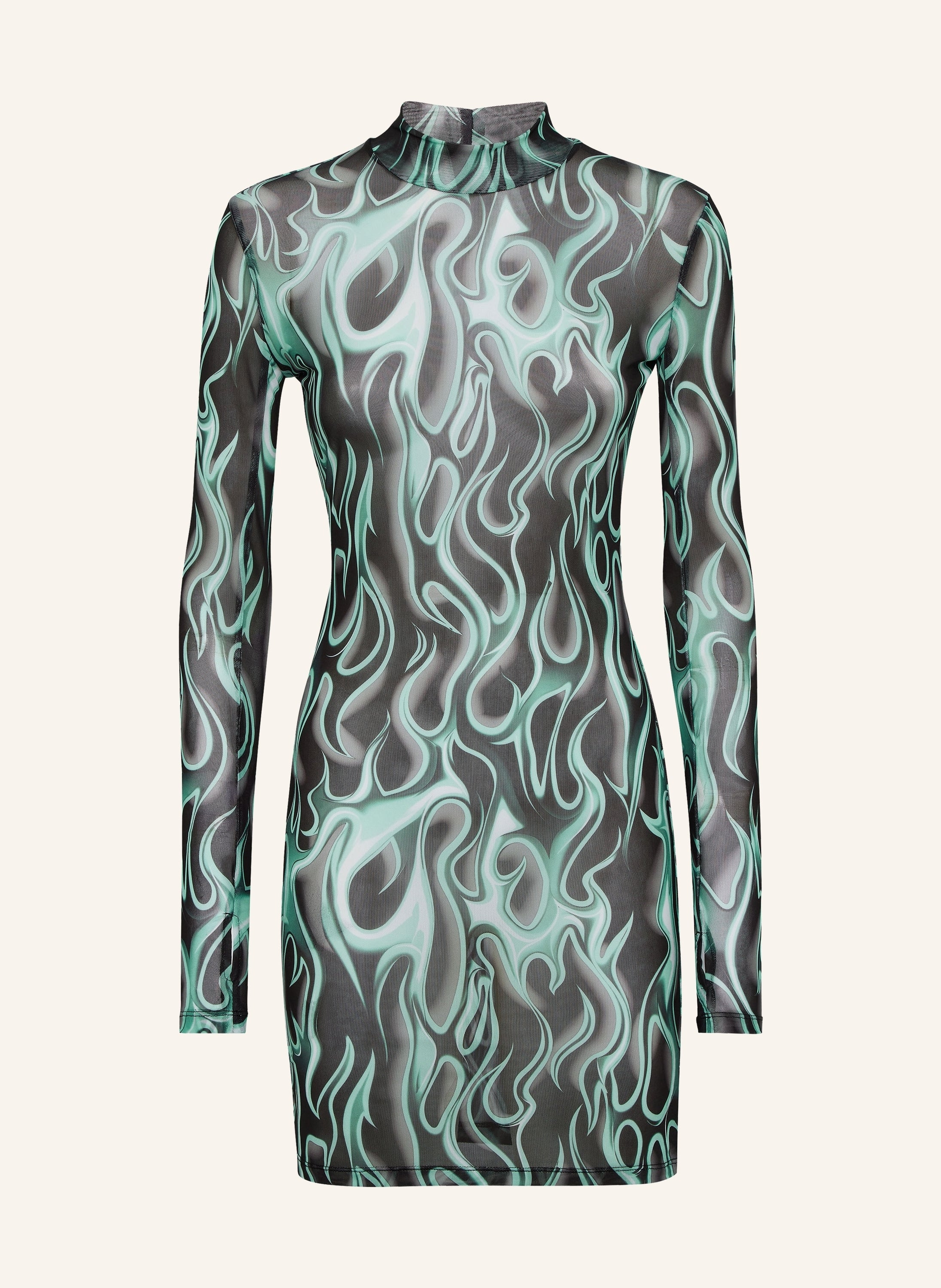 Tulle Mini Dress LS Flame