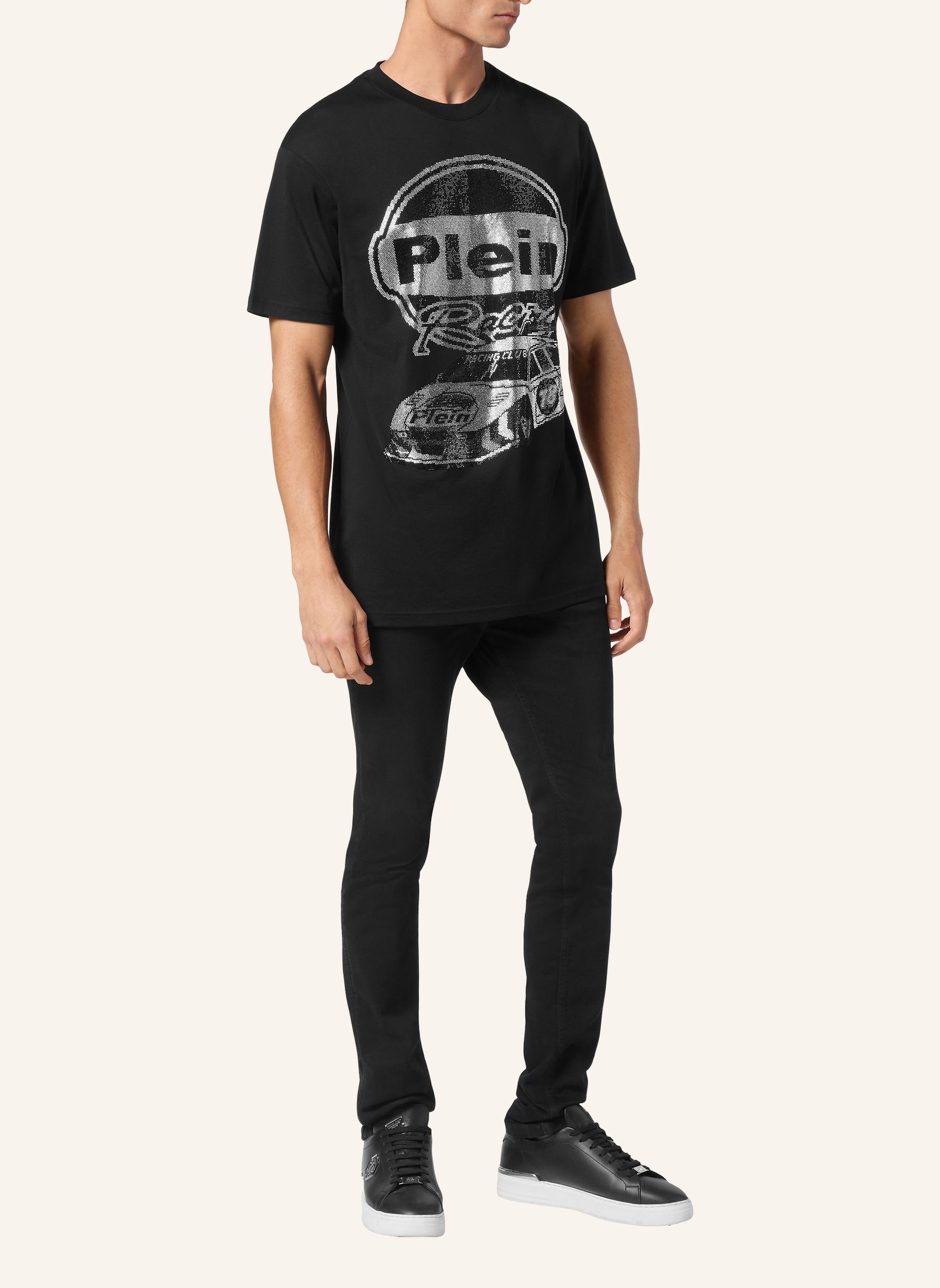 Jersey T-shirt Round Neck SS Strass Cars Racing