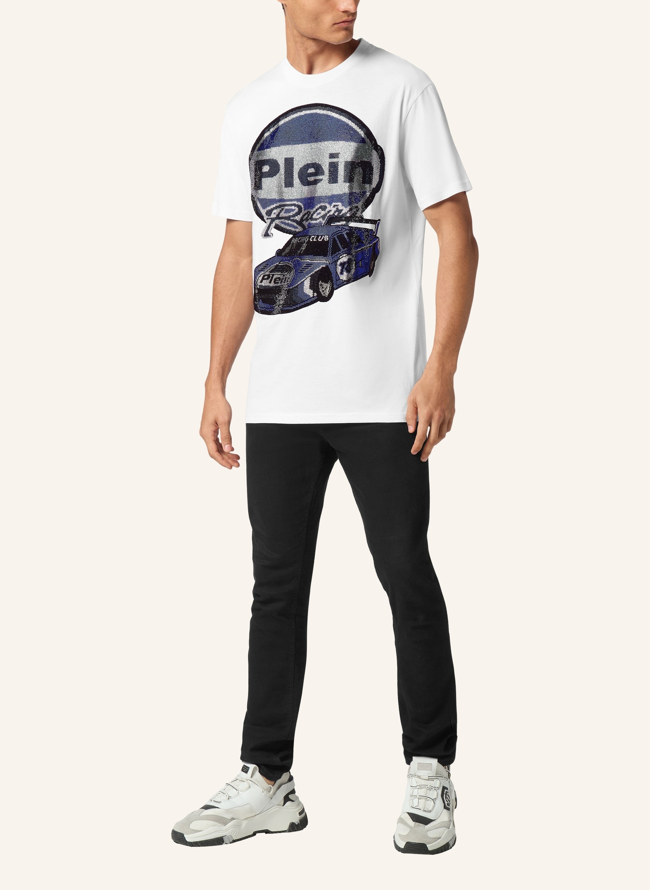 Jersey T-shirt Round Neck SS Strass Cars Racing