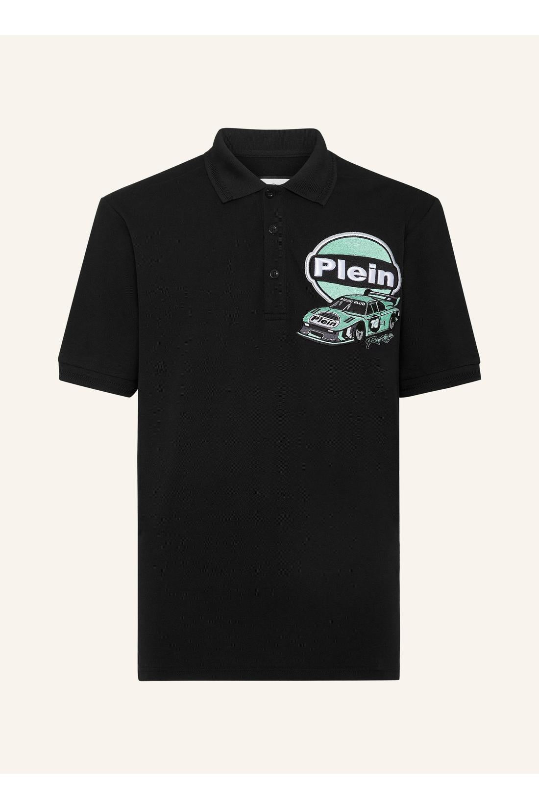 Philipp Plein Pique Polo Shirt SS Slim Fit Cars Racing, Shirts