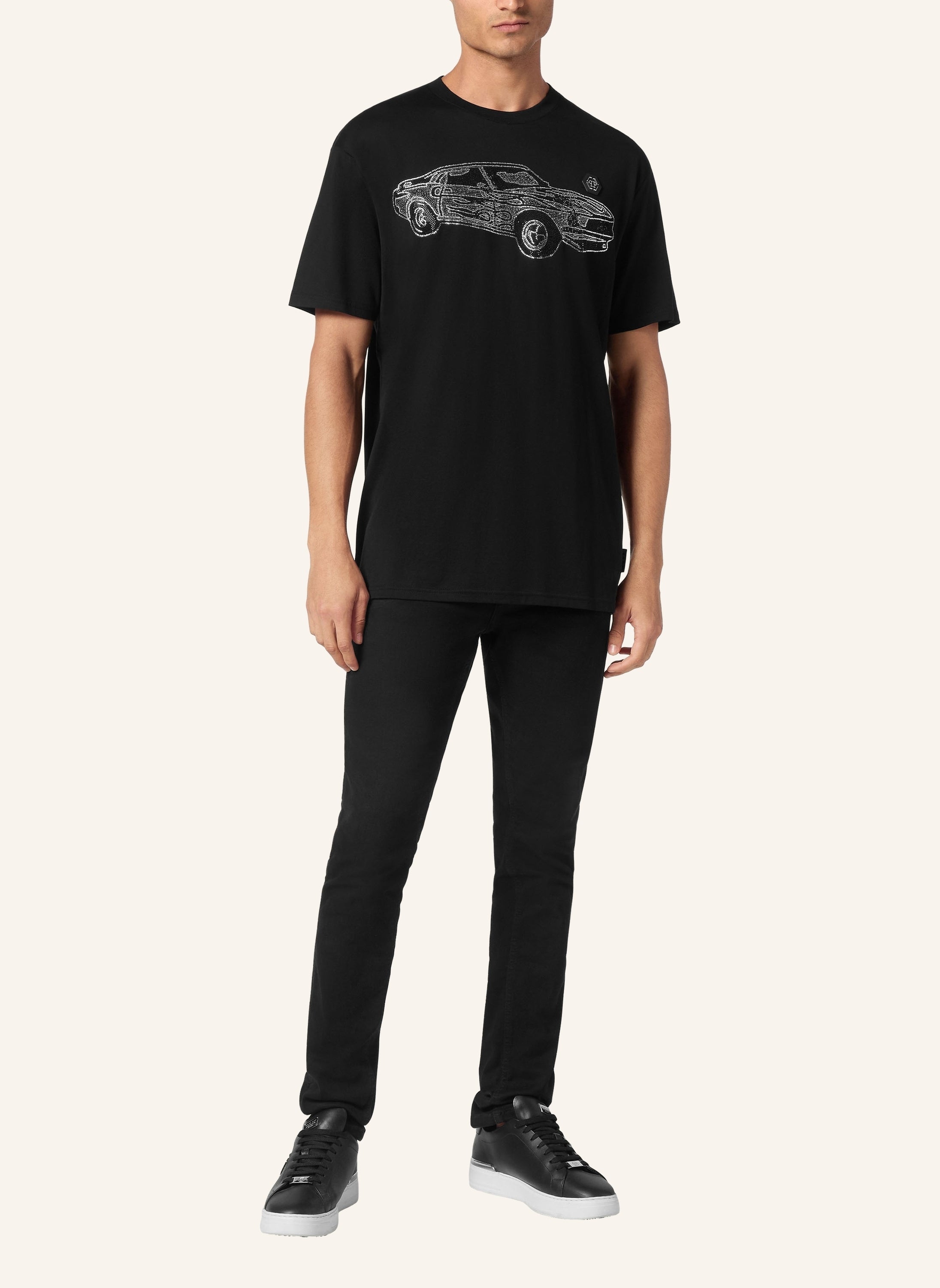 Jersey T-shirt Round Neck SS Strass Cars Racing