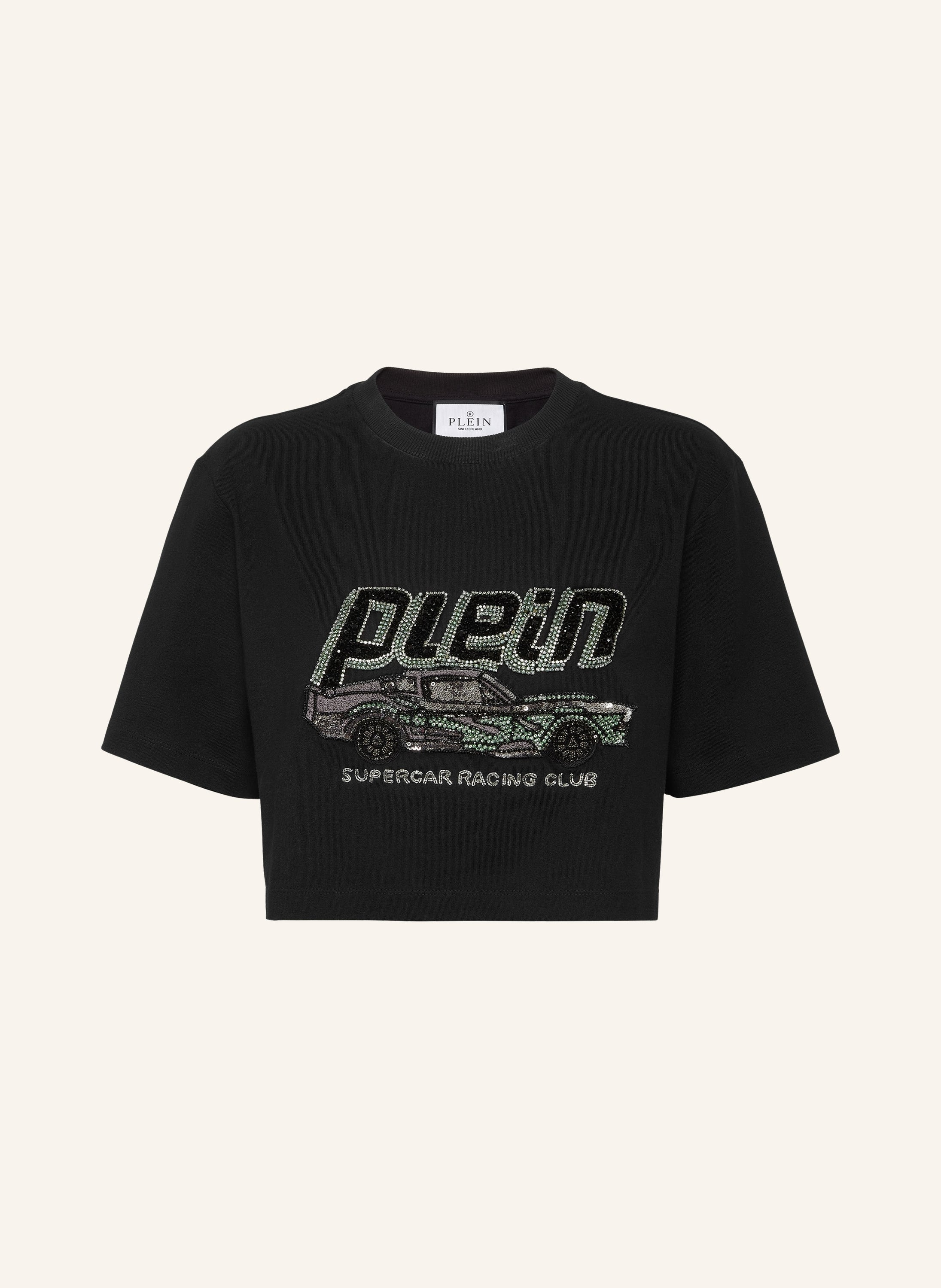 T-shirt Crop Plein Car