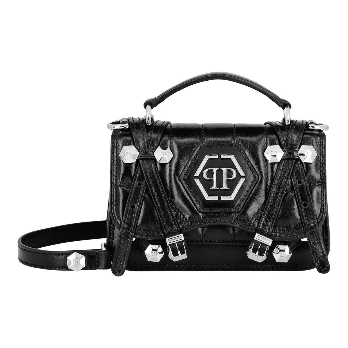 Leather Small Belt Bag Hexagon
