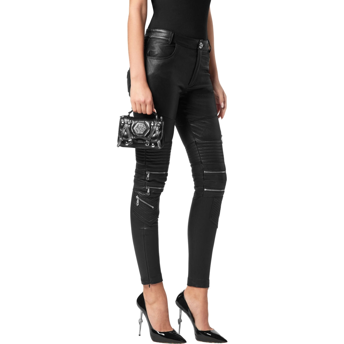 Leather Small Belt Bag Hexagon