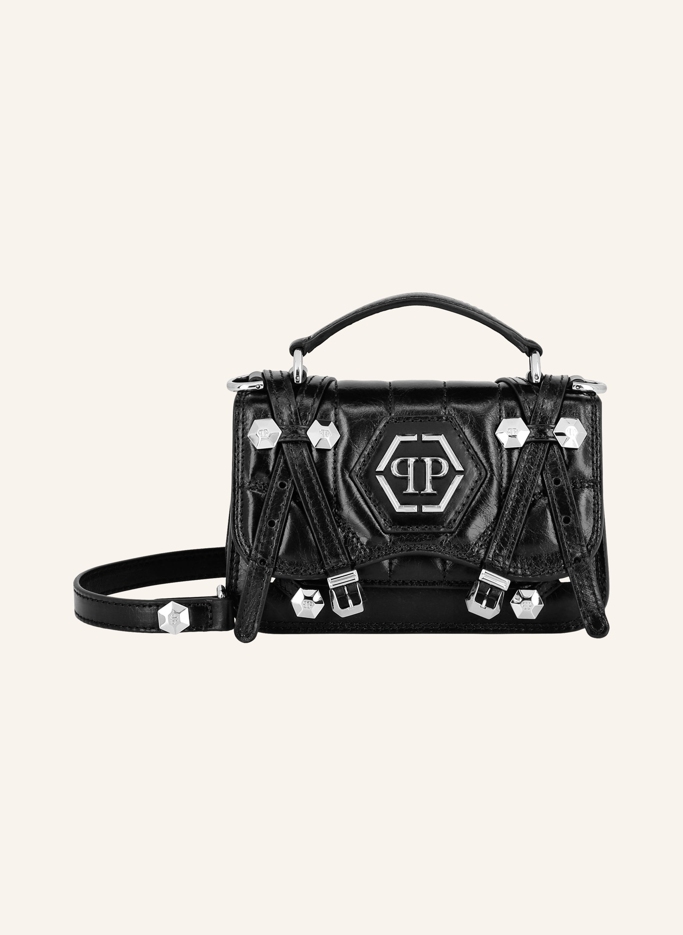 Leather Small Belt Bag Hexagon