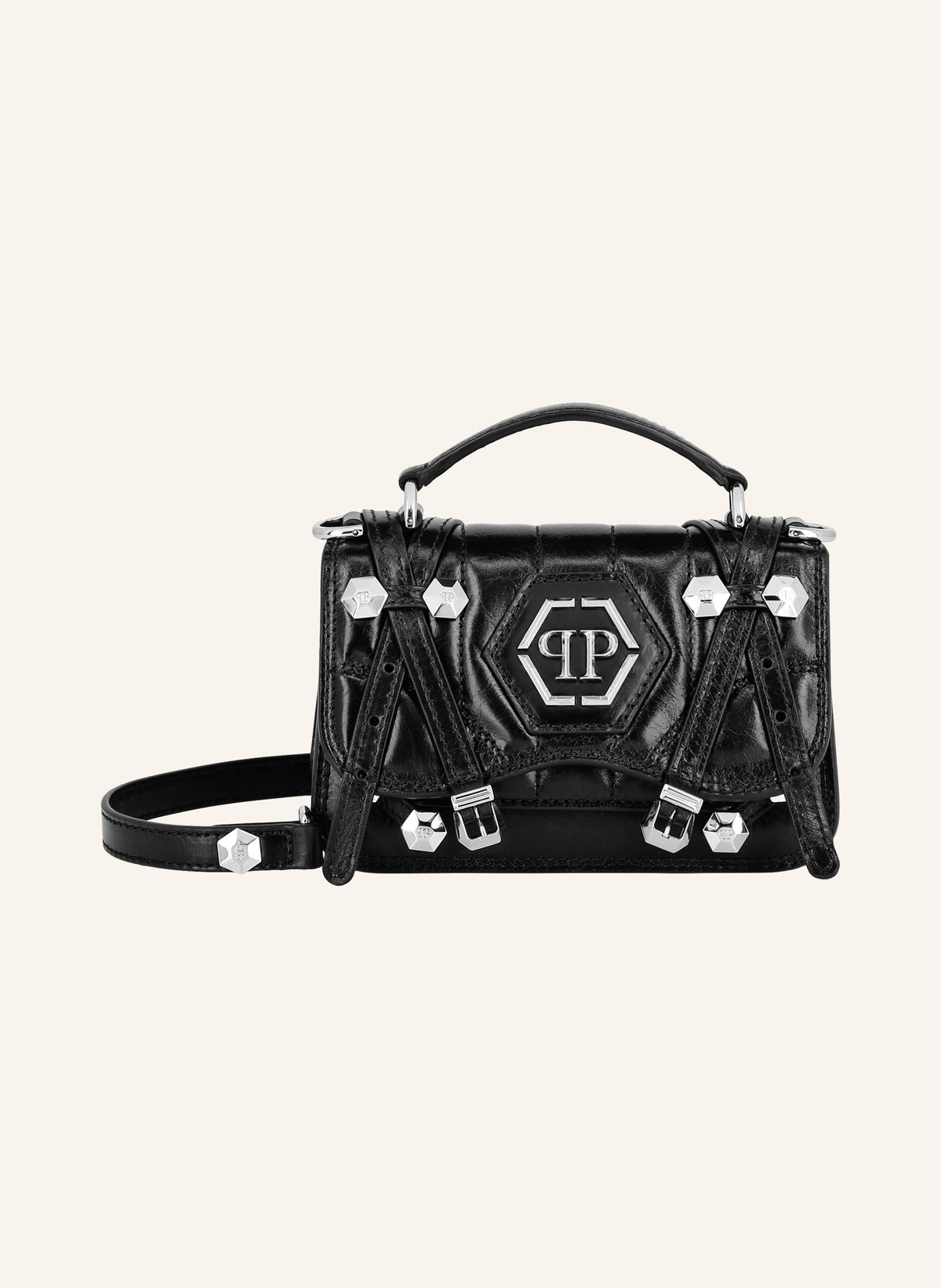 Leather Small Belt Bag Hexagon