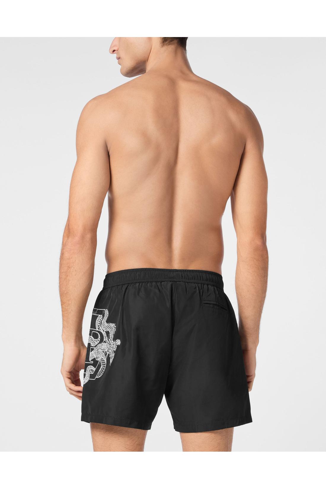 Philipp Plein Beachwear Short Trousers Dragon, Hosen