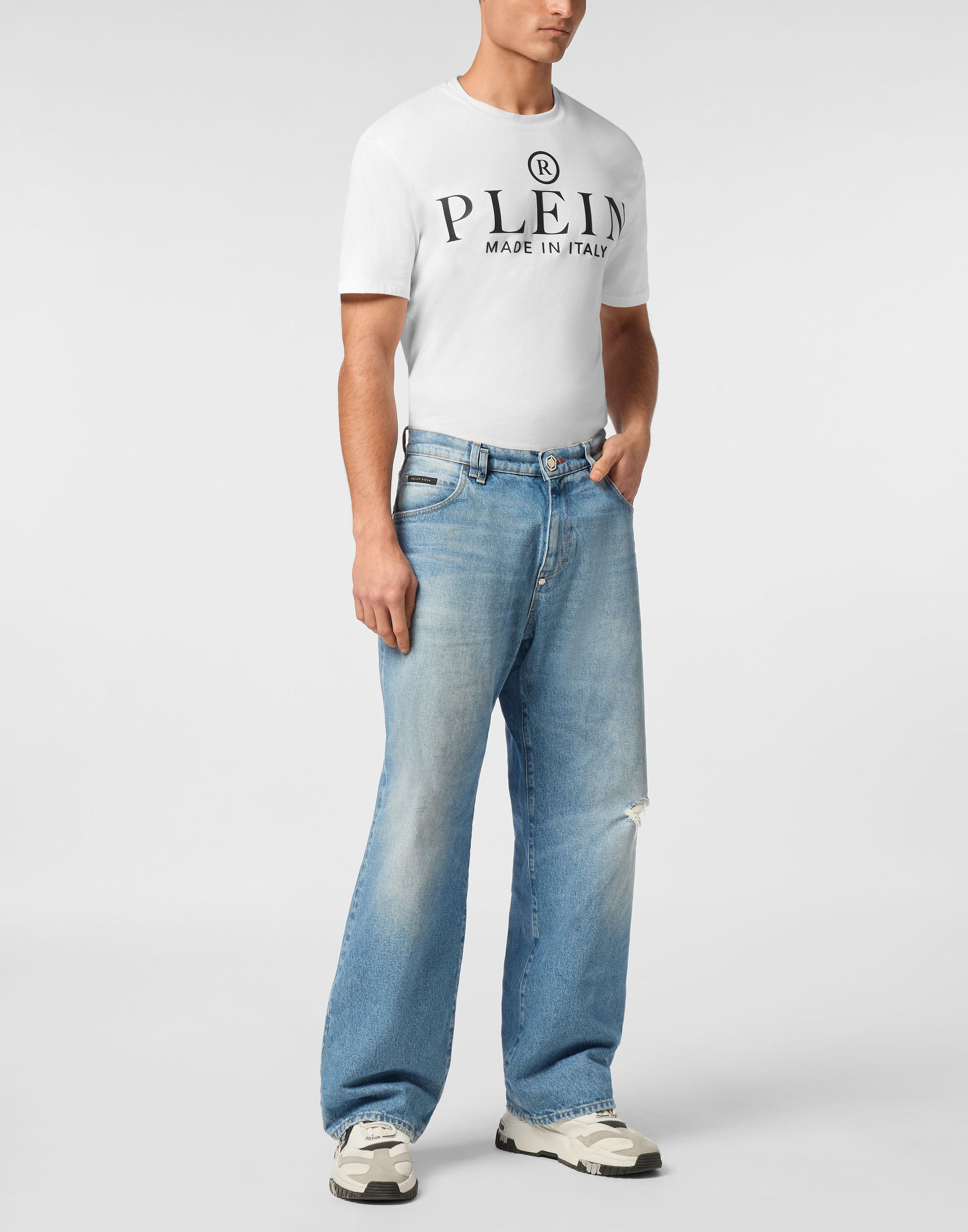 Denim Trousers Beach Boy Fit 5 Pockets Signature