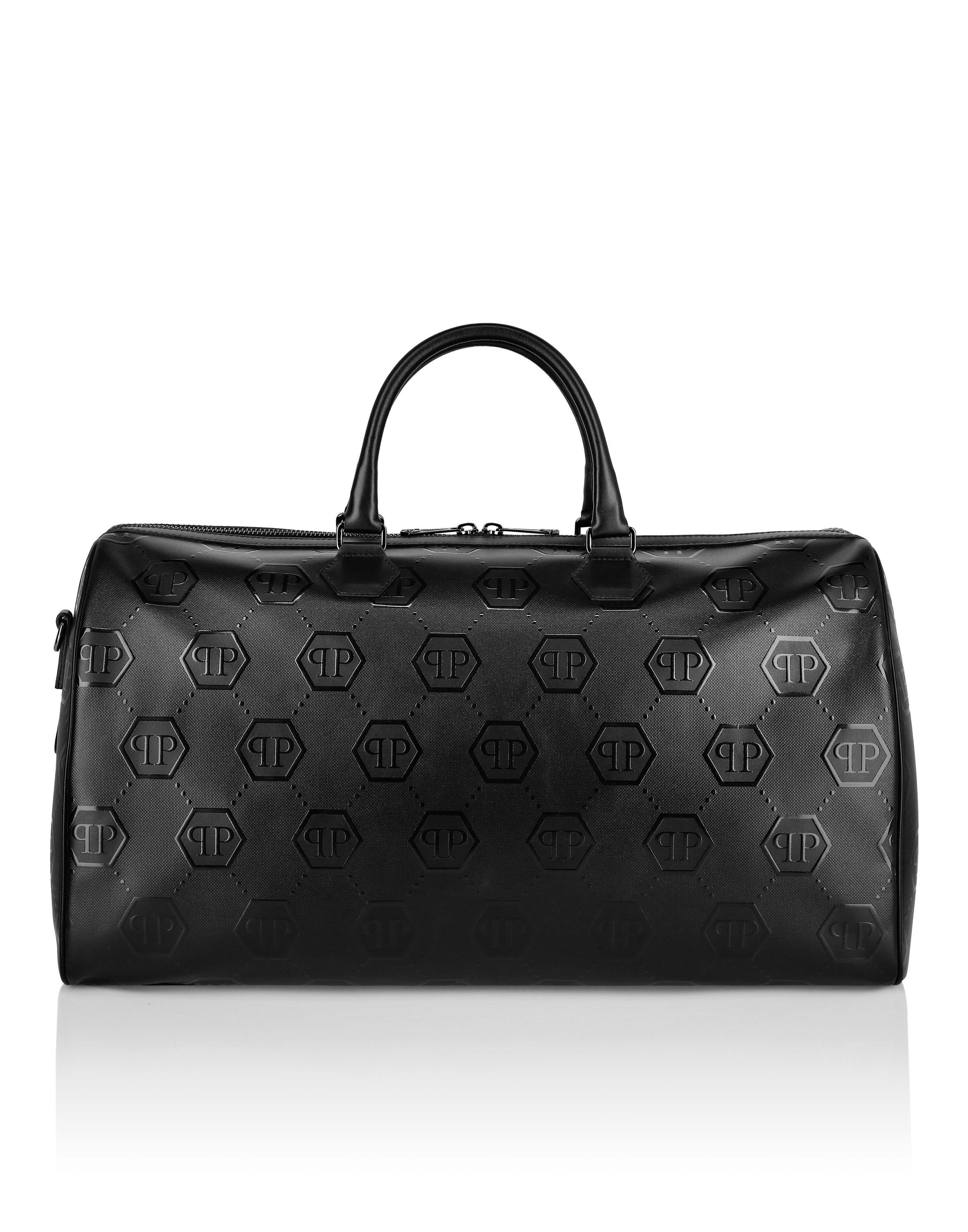 Nappa Handle Bag Weekend  Embossed Monogram