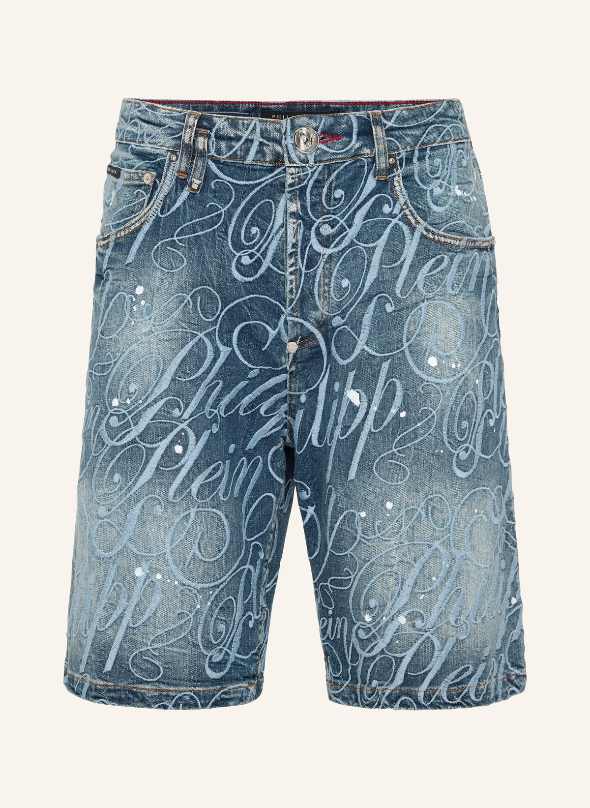 Denim Shorts Formentera Logo
