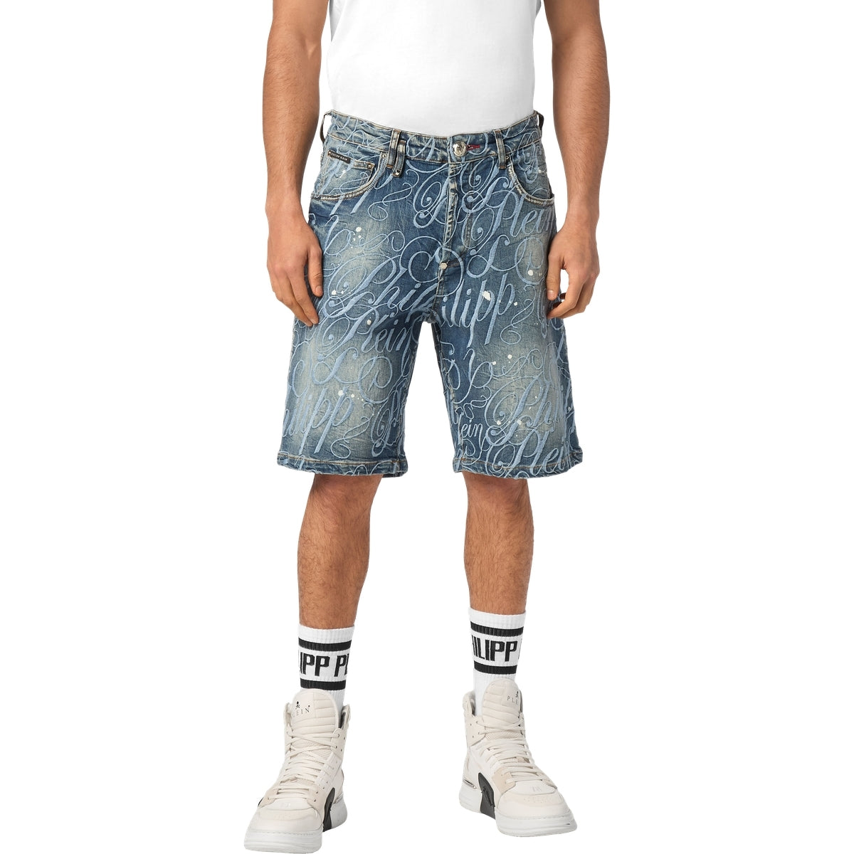 Denim Shorts Formentera Logo