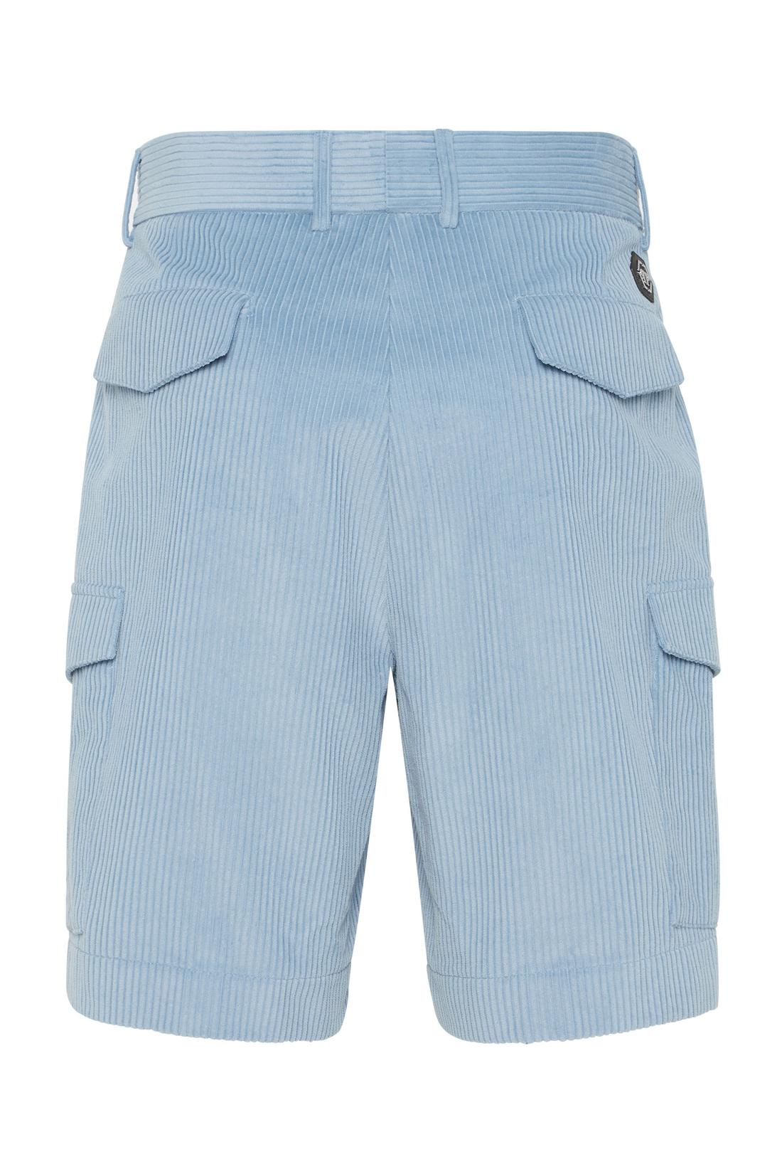 Philipp Plein Velvet Gabardine Short Cargo Trousers Cool Kid Fit, Hosen