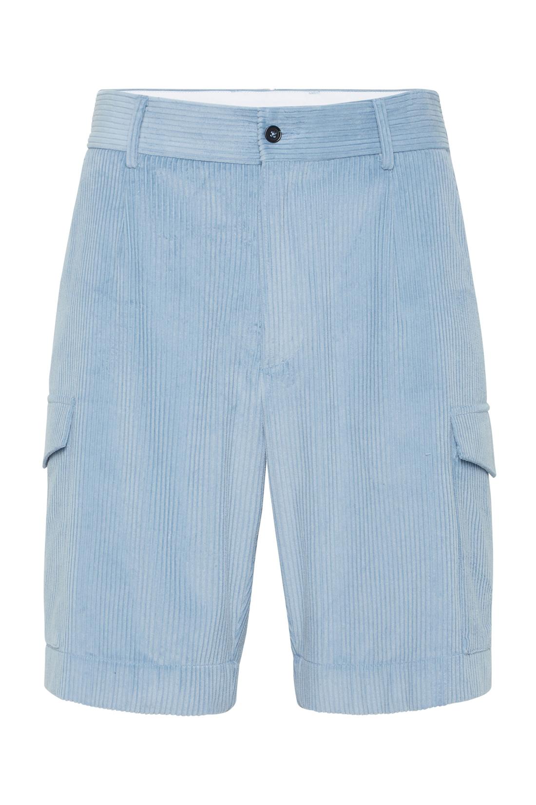 Philipp Plein Velvet Gabardine Short Cargo Trousers Cool Kid Fit, Hosen