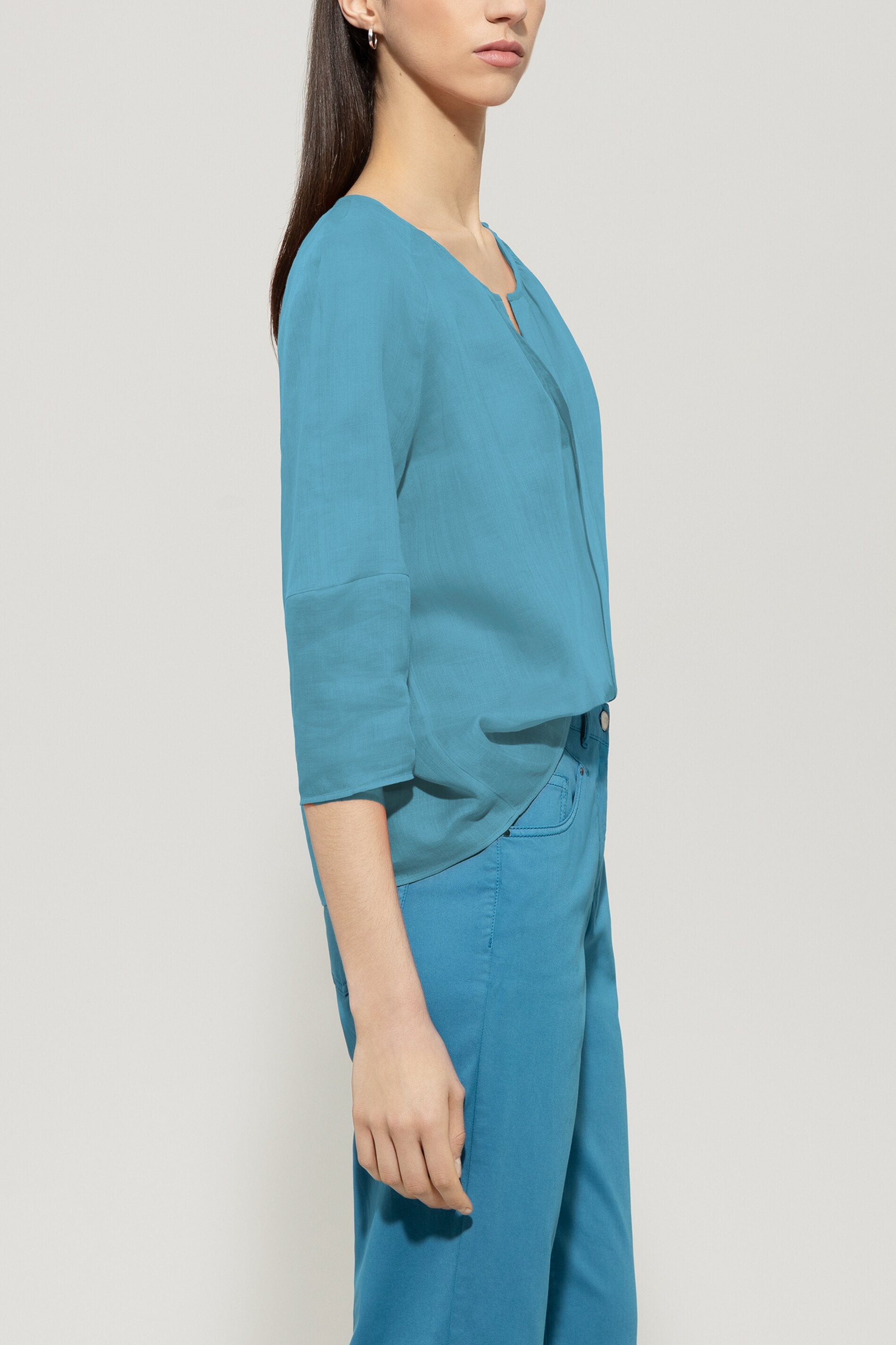 Ramie-Tunika-Bluse