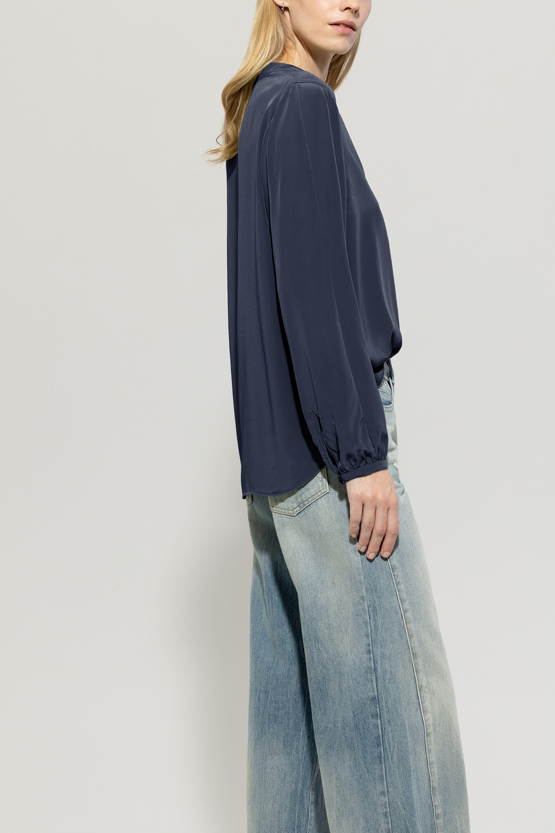 Tunikabluse mit V-Neck