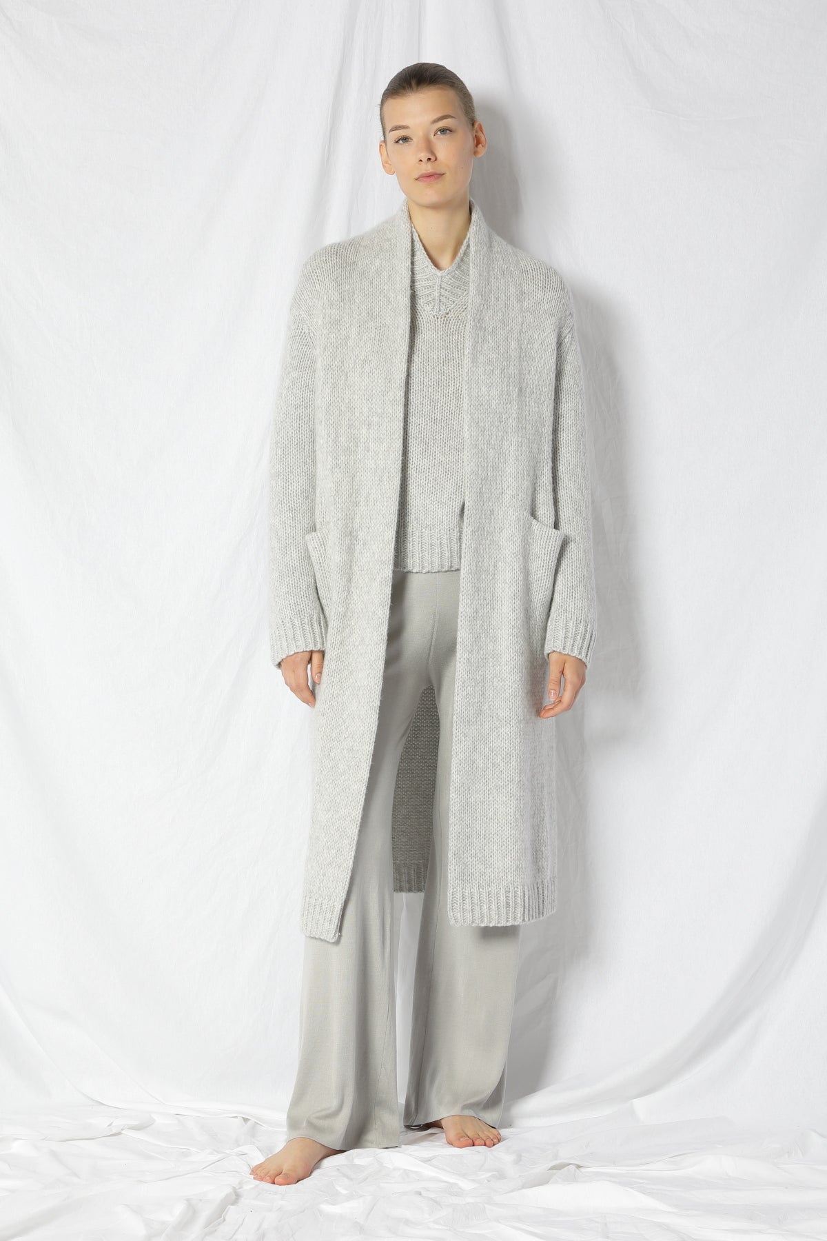 Blurry Chunky Maxi Coat