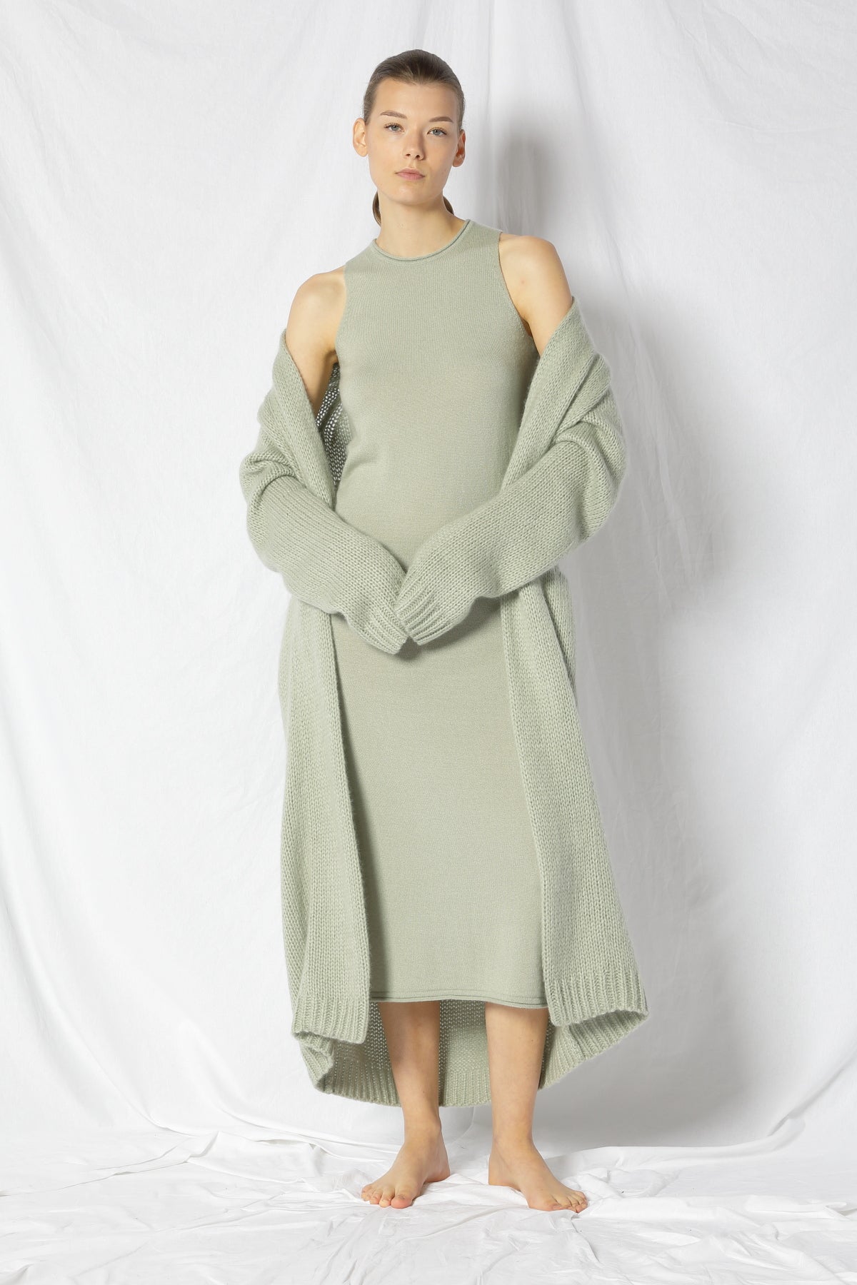 Blurry Chunky Maxi Coat