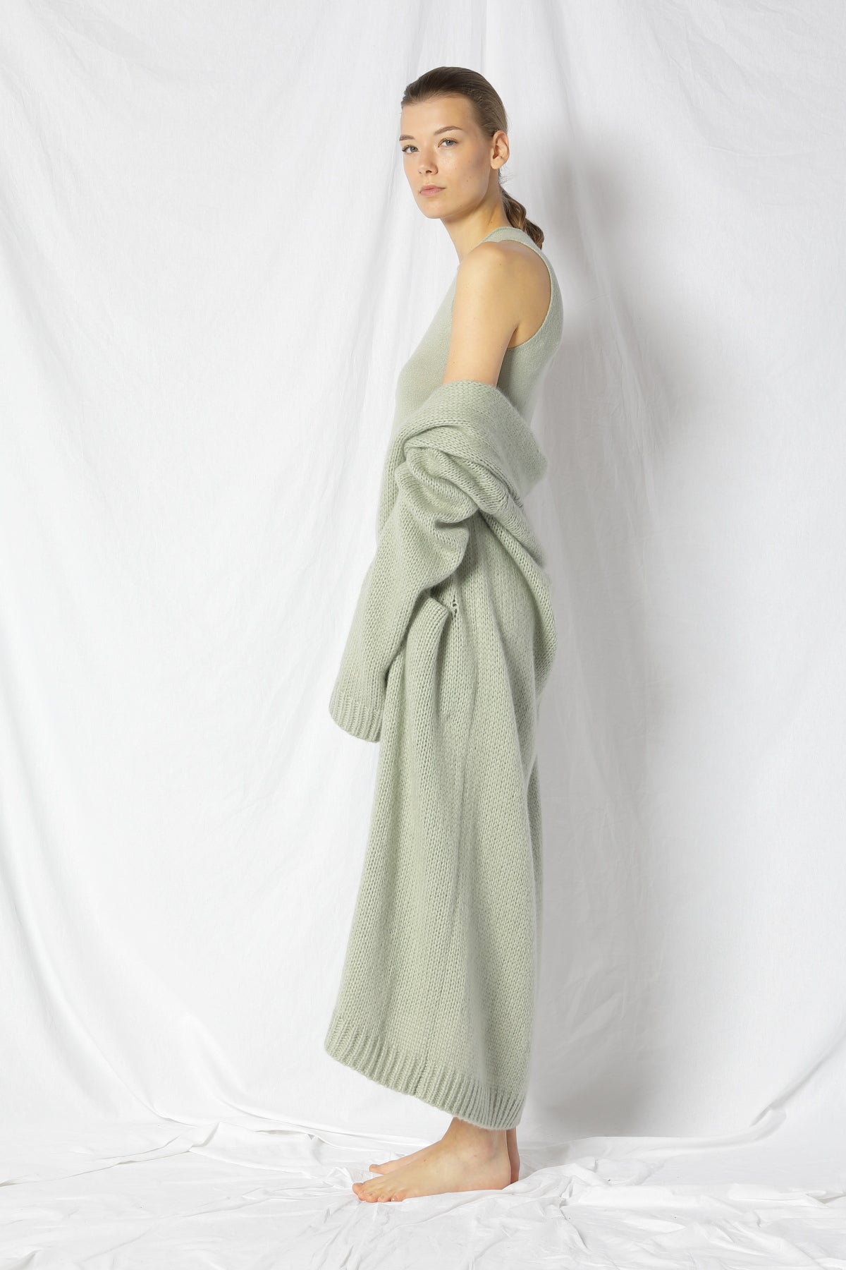 Blurry Chunky Maxi Coat