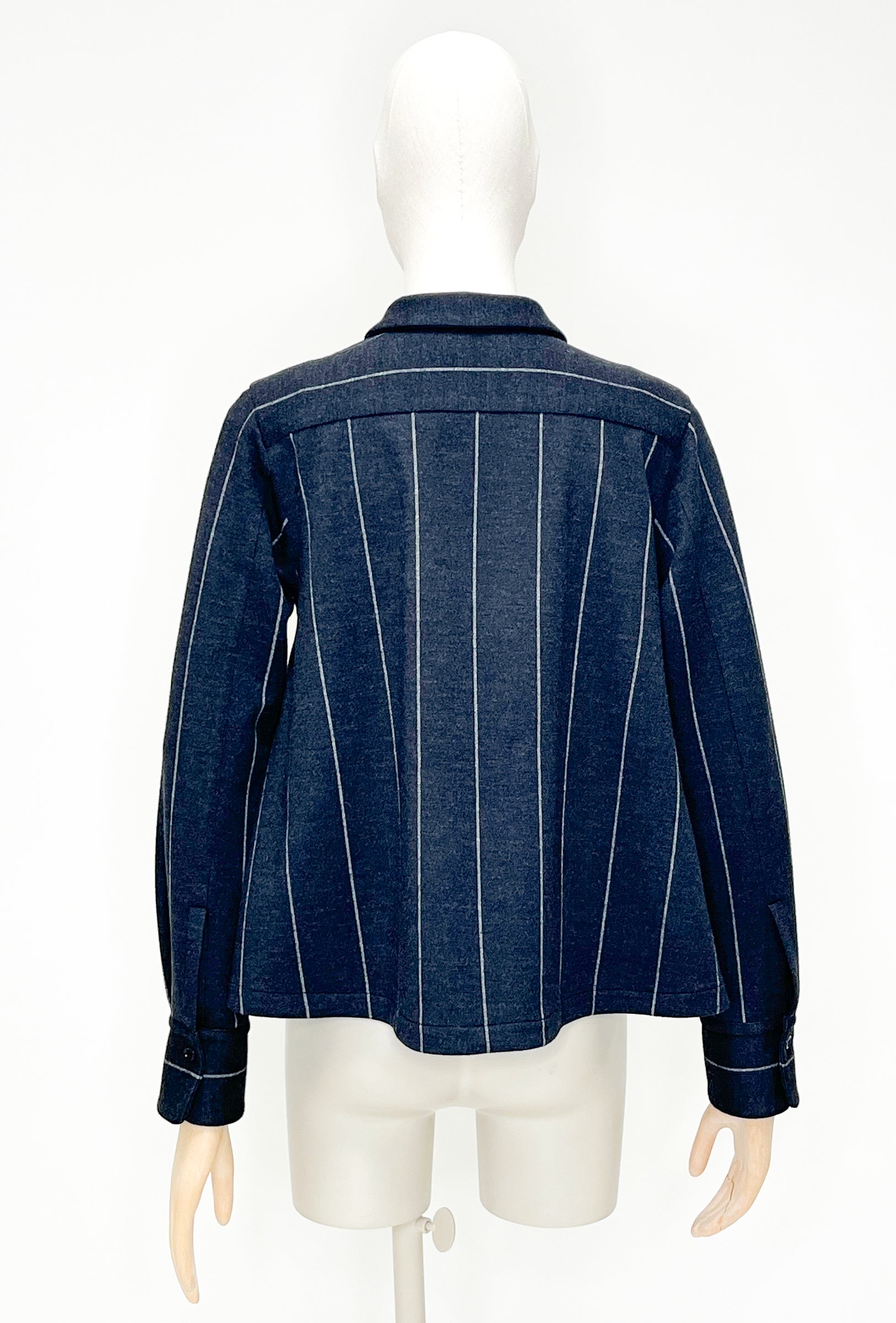 Bold Pin Stripe Bluse, Charcoal-Jacken & Mäntel-Odeeh-OUTLET-ARCHIVIST-ARCHIVE-SALE