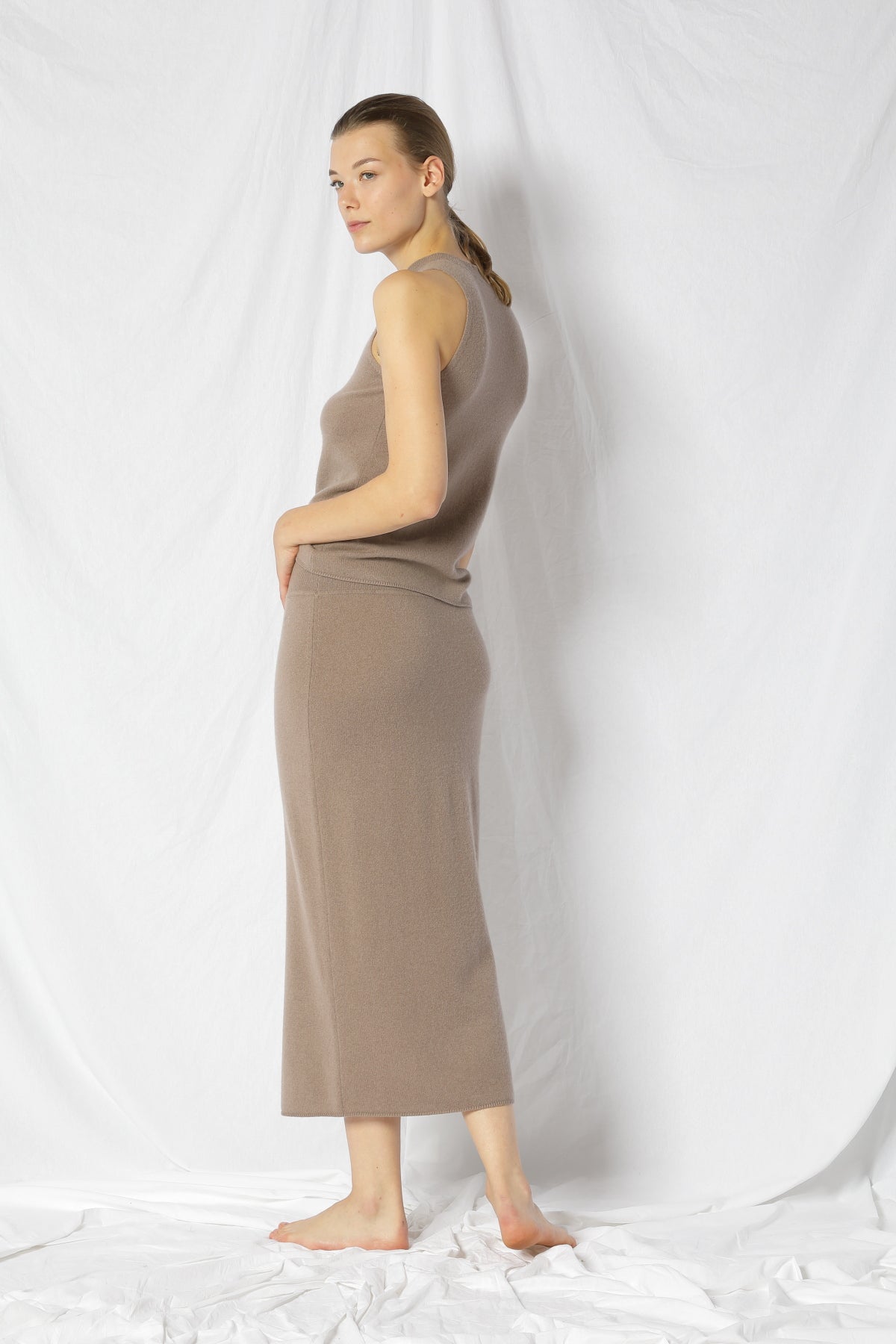 Pure Fitted Pencil Skirt