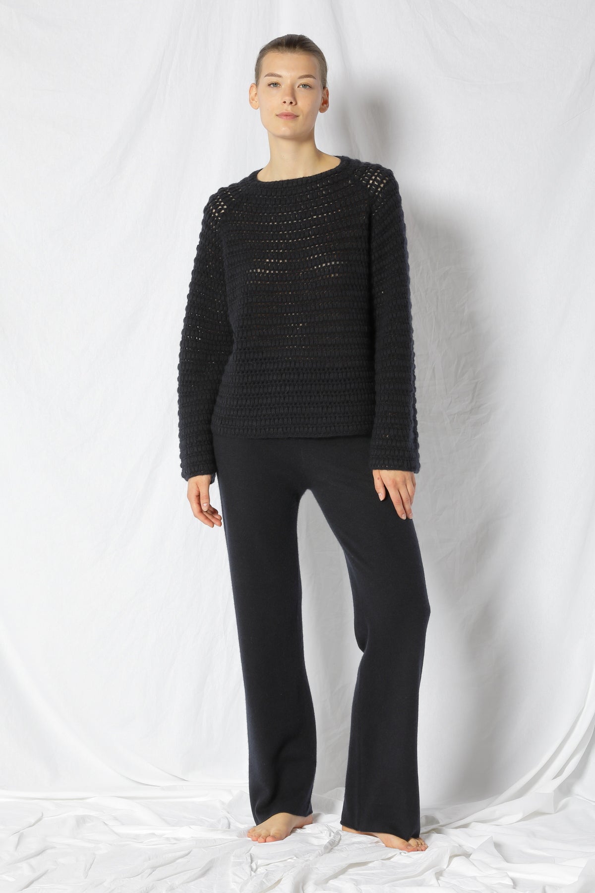 Pure Icon Crochet Jumper-Strick & Pullover-Sminfinity-OUTLET-XS/S-MIDNIGHT-ARCHIVIST-ARCHIVE-SALE