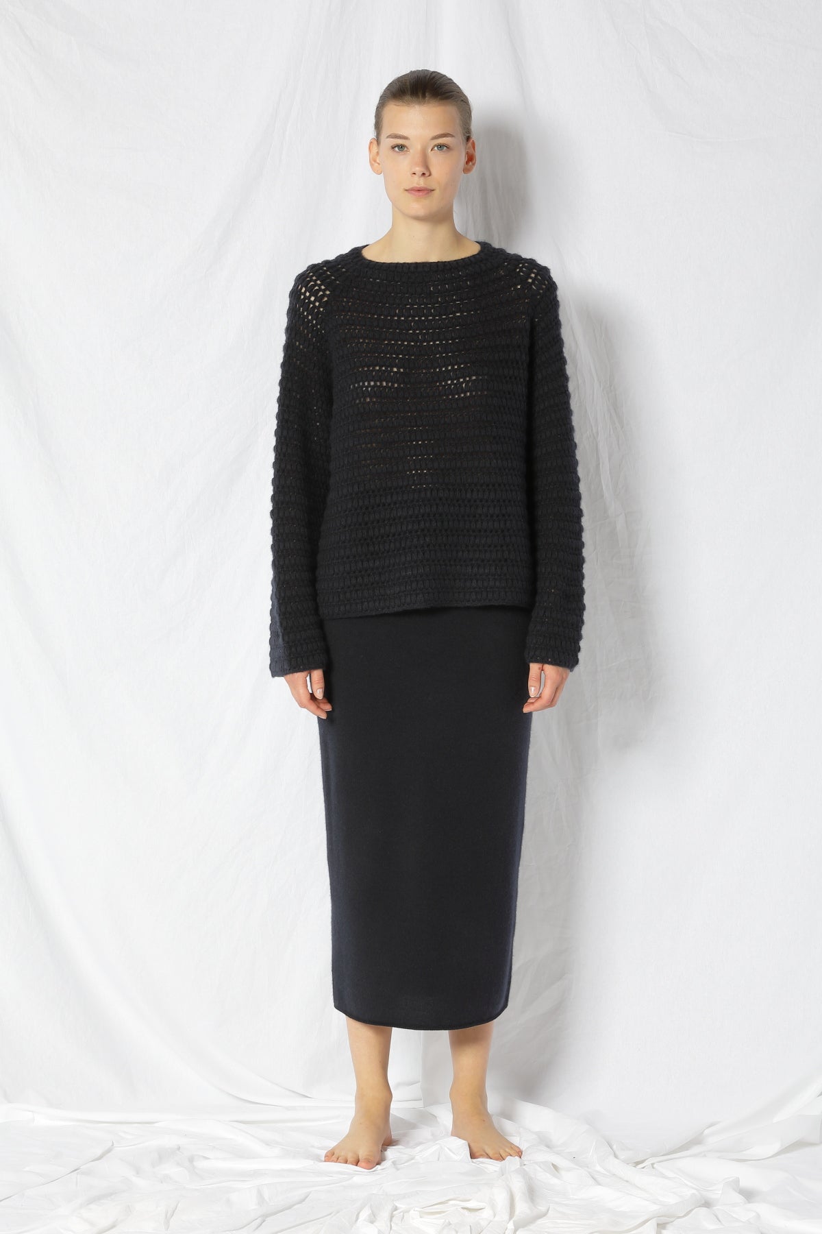 Pure Icon Crochet Jumper-Strick & Pullover-Sminfinity-OUTLET-ARCHIVIST-ARCHIVE-SALE