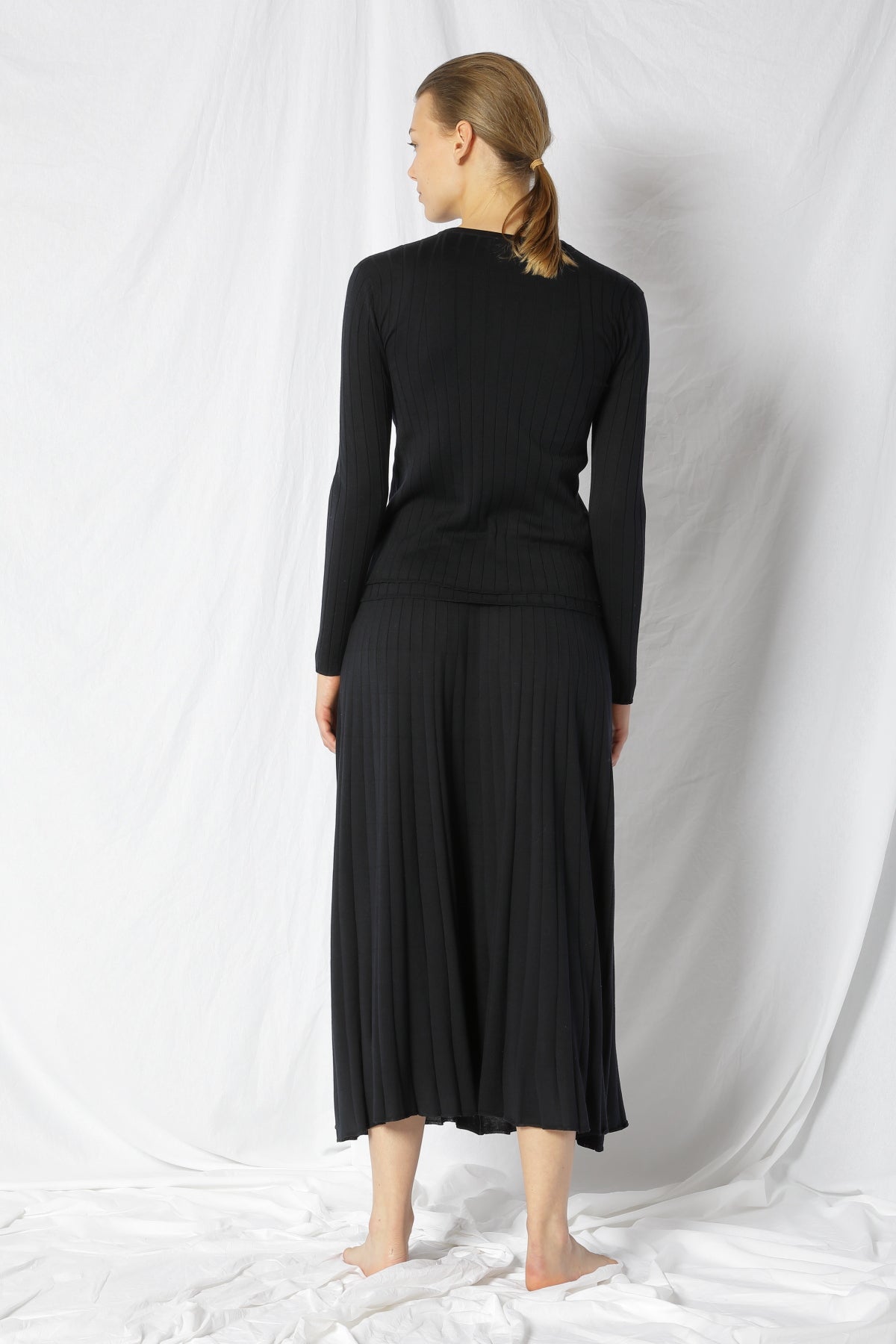 Silky Rib Crew Jacket