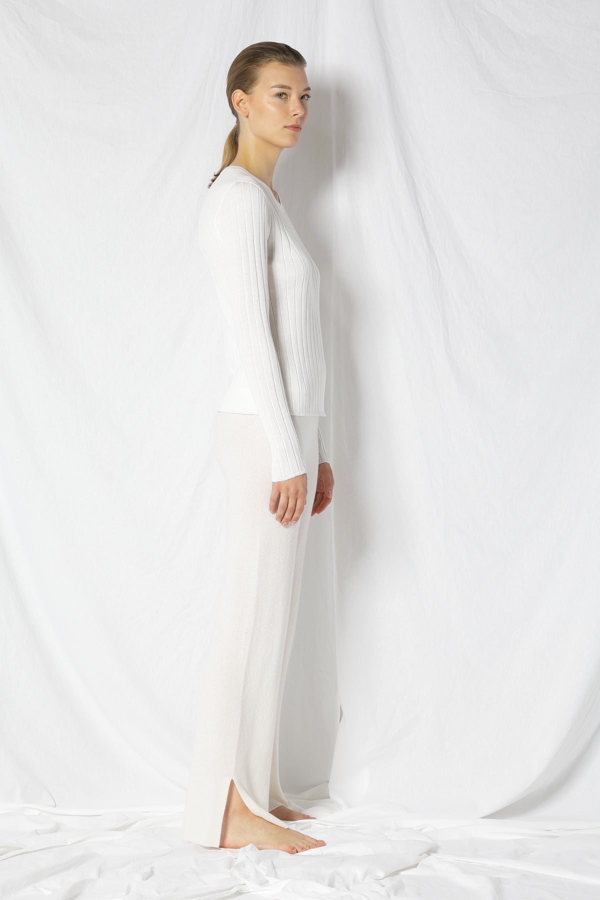 Silky Rib Crew Jumper