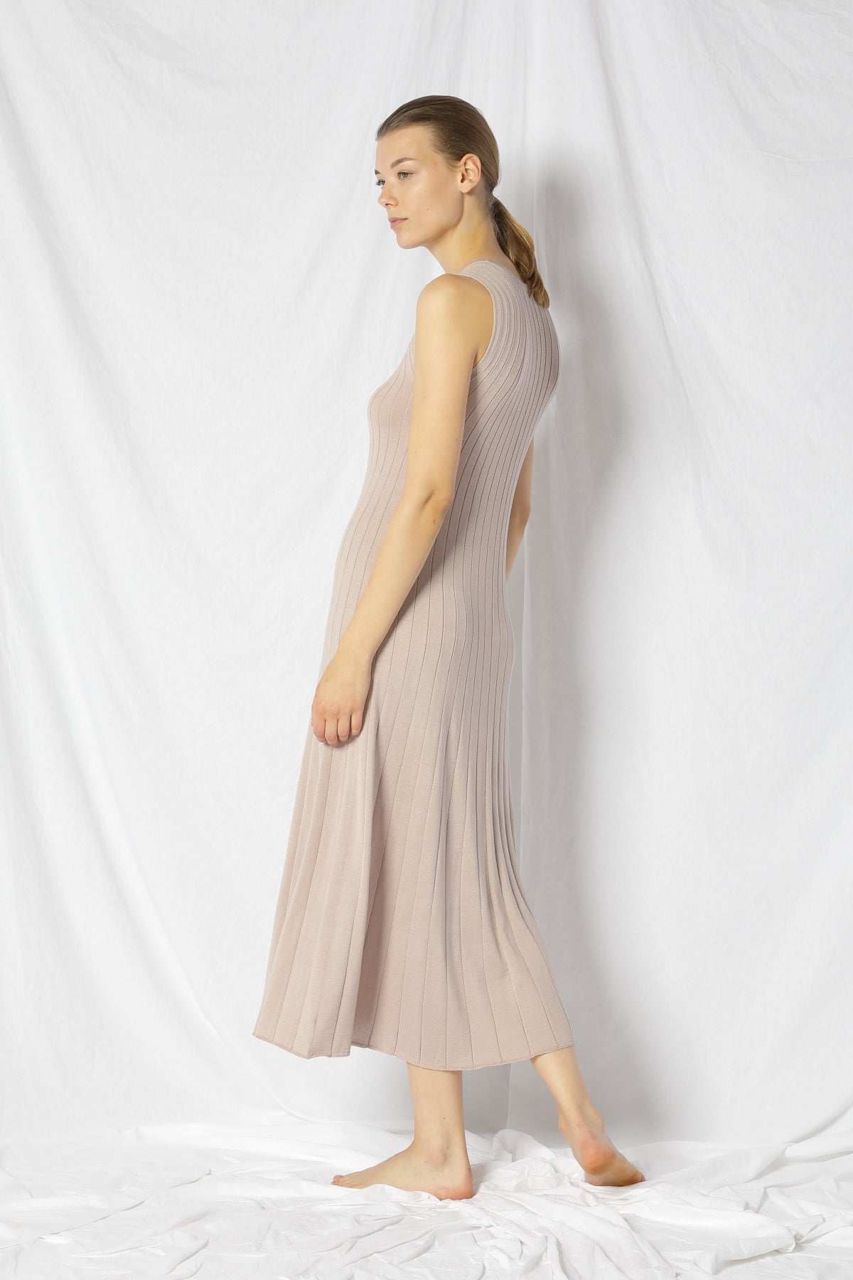 Silky Rib A Dress