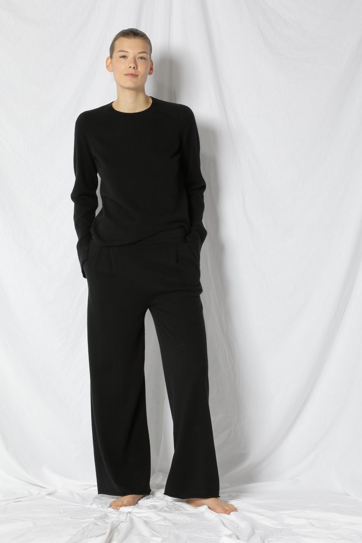 Chilly Cuff Detailed Crew Jumper