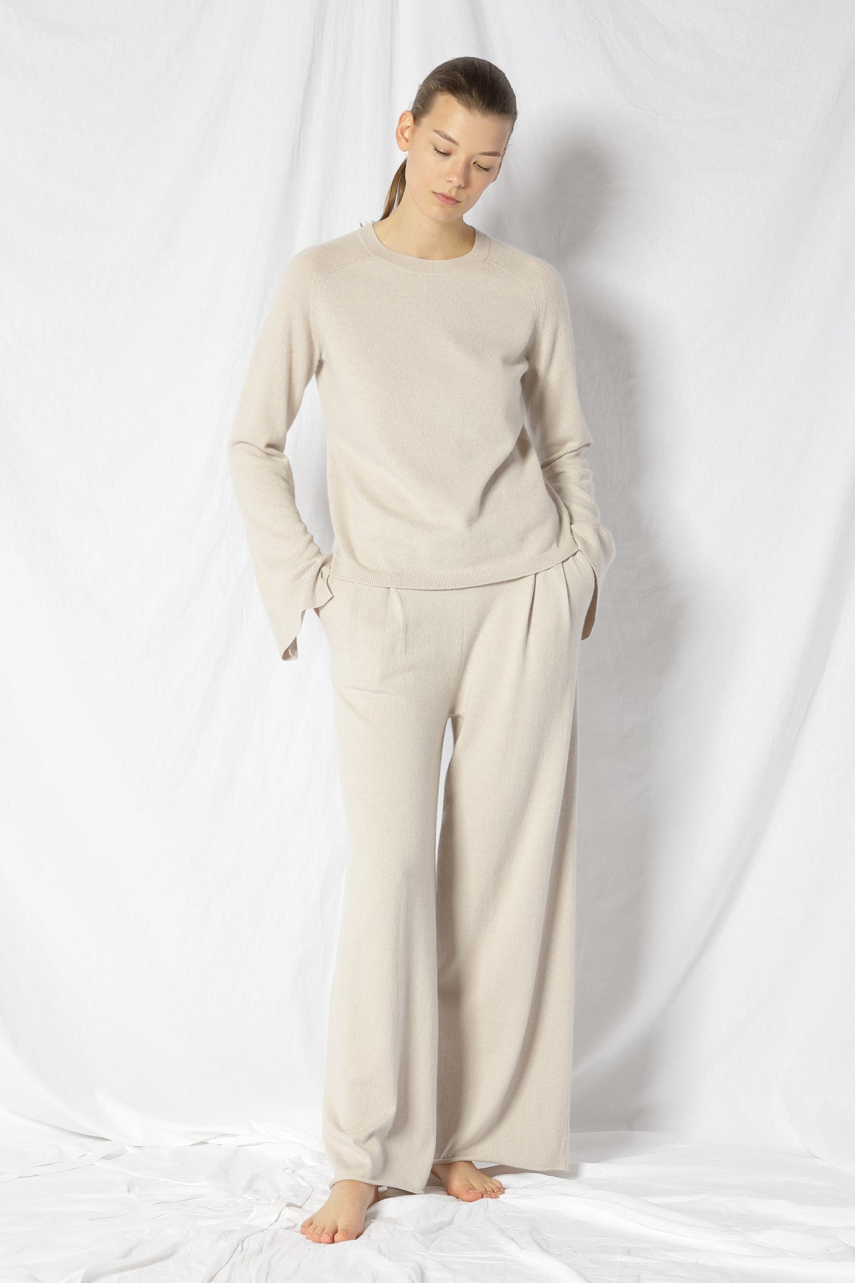 Chilly Cuff Detailed Crew Jumper