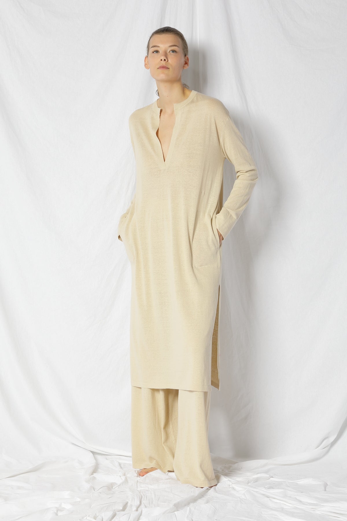Summer Tunic-Kleider & Röcke-Sminfinity-OUTLET-XS/S-STRAW-ARCHIVIST-ARCHIVE-SALE