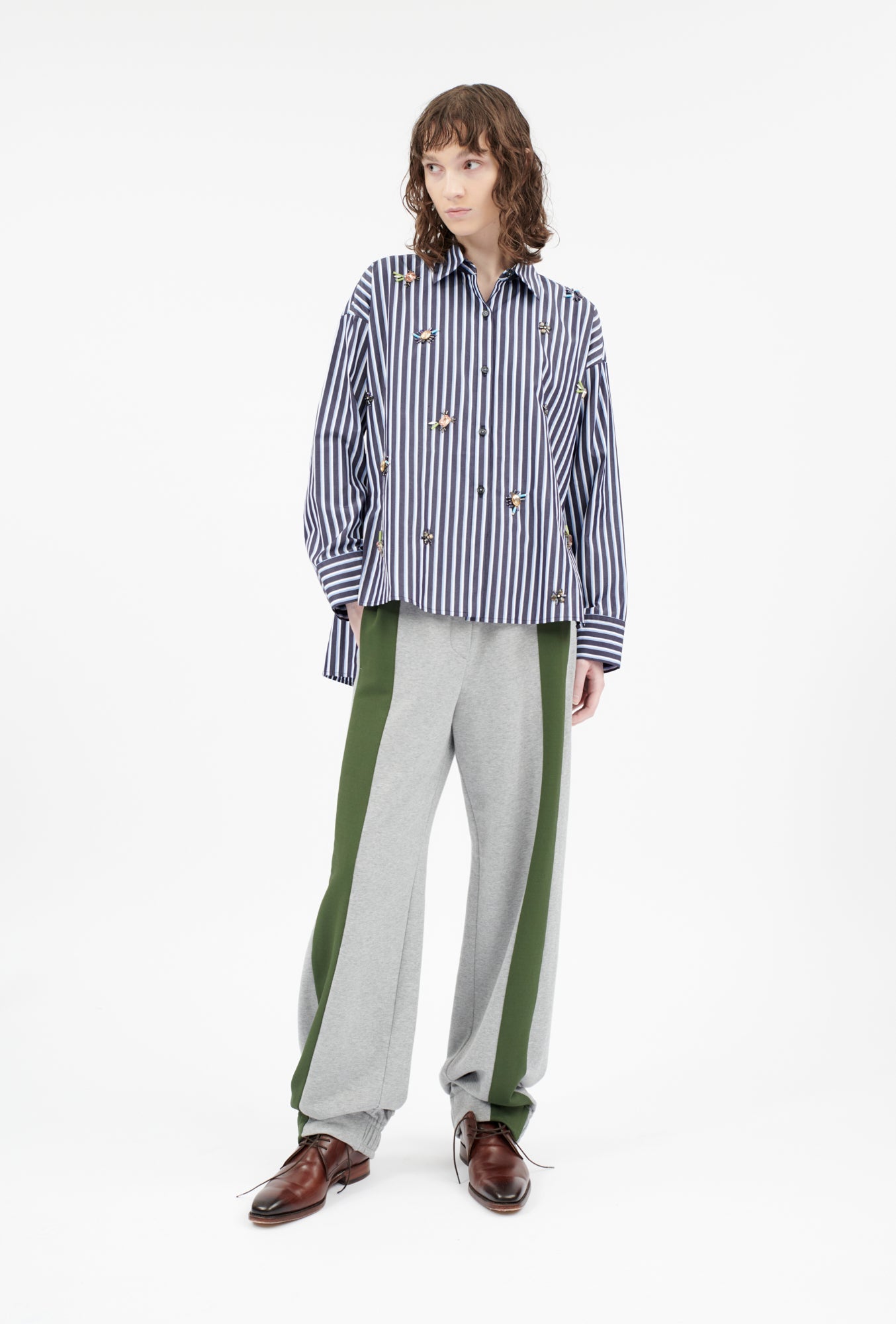 Men's Stripe Bluse, Marine