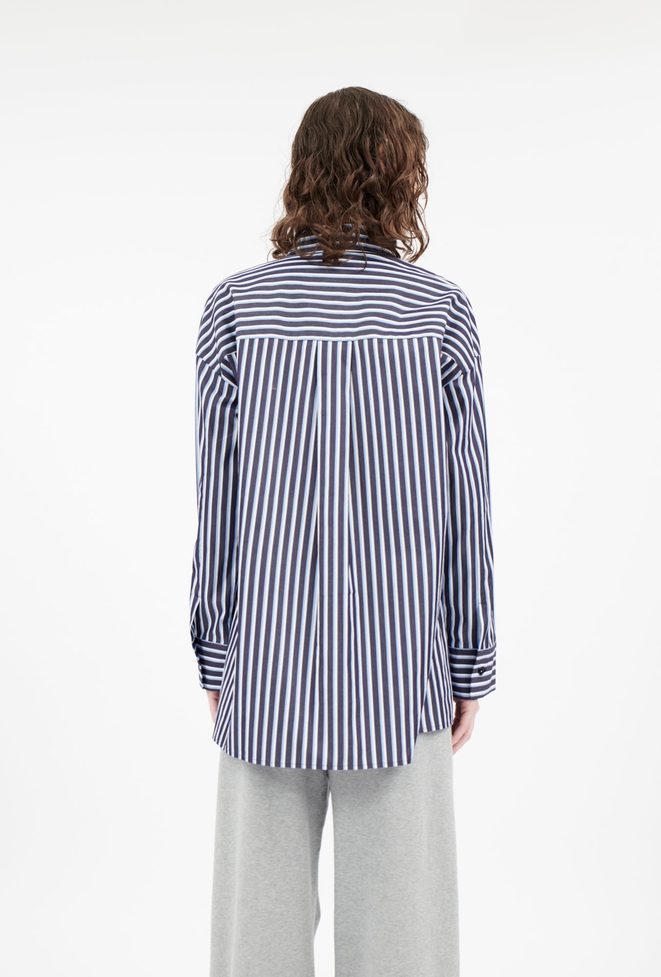 Men's Stripe Bluse, Marine