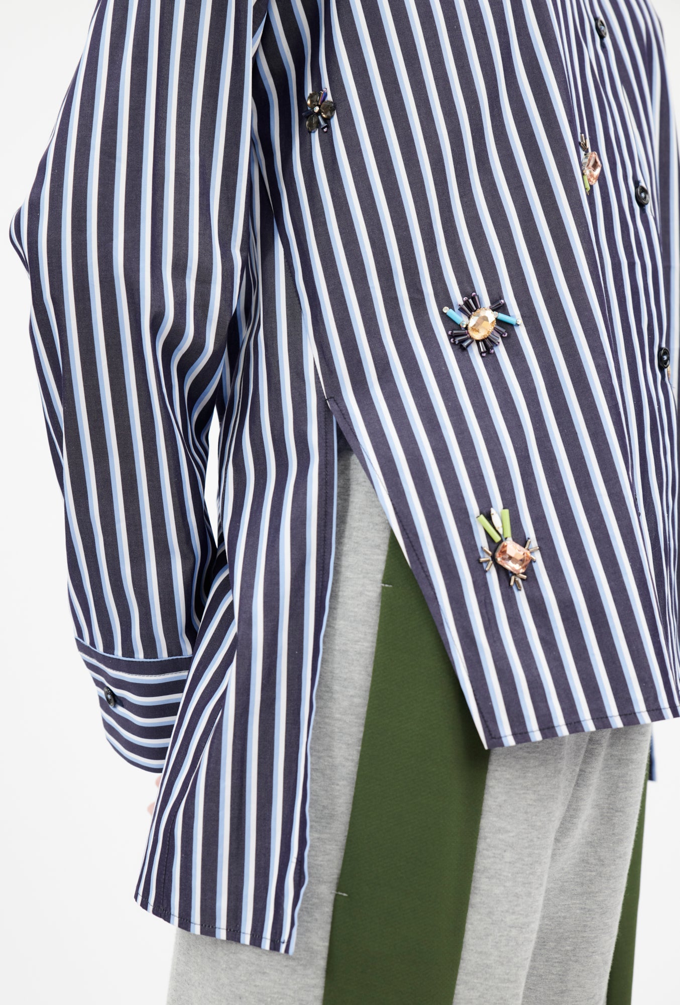 Men's Stripe Bluse, Marine