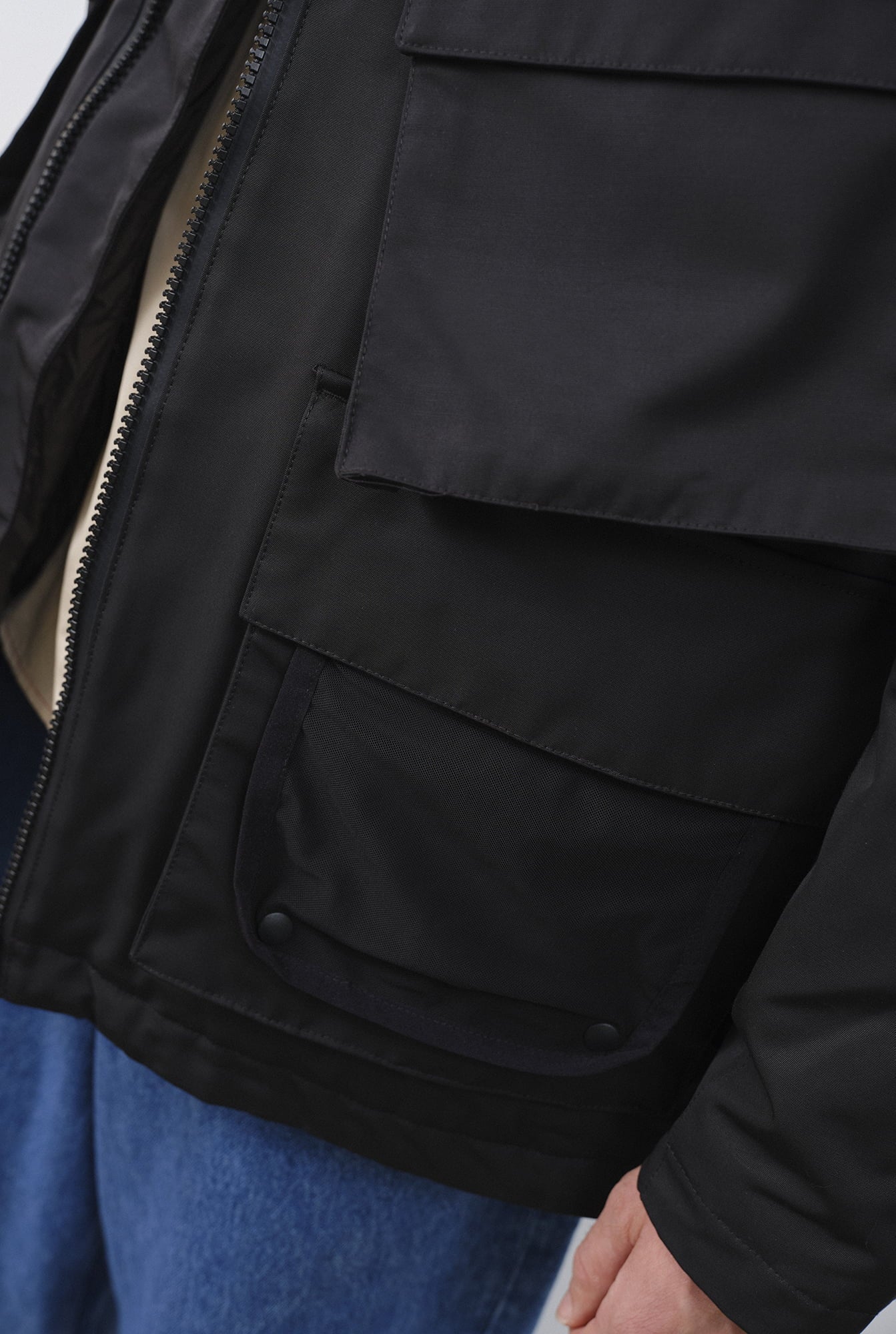 Embassy Of Bricks And Logs-GLASGOW MODULAR COAT-Jacken & Mäntel-Black-Deal-Outlet-by-ARCHIVIST