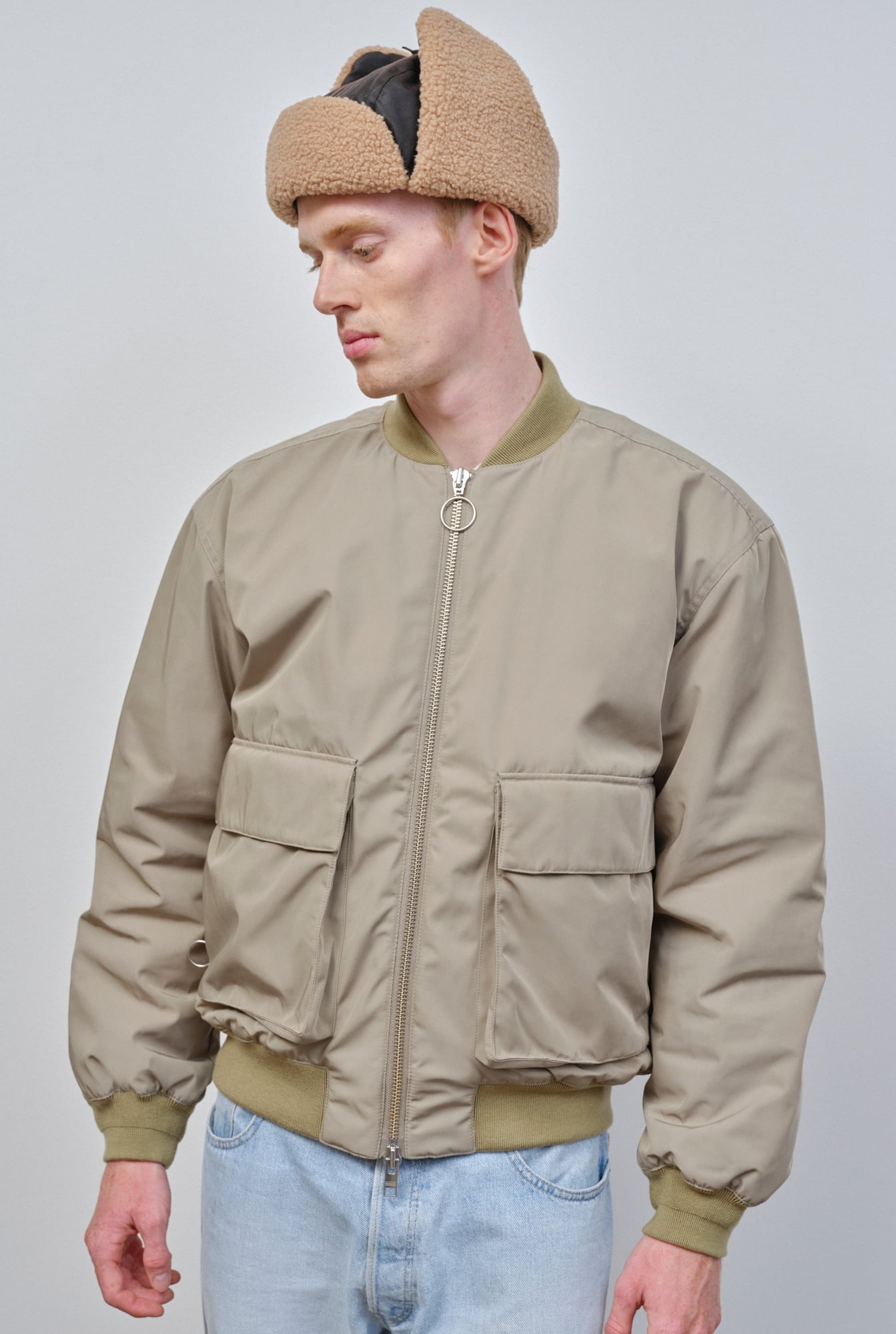 Embassy of Bricks and Logs-Archive-Sale-Outlet-MAPES BOMBER JACKET-Jacken & Mäntel-XS-PALE OLIVE-by-ARCHIVIST