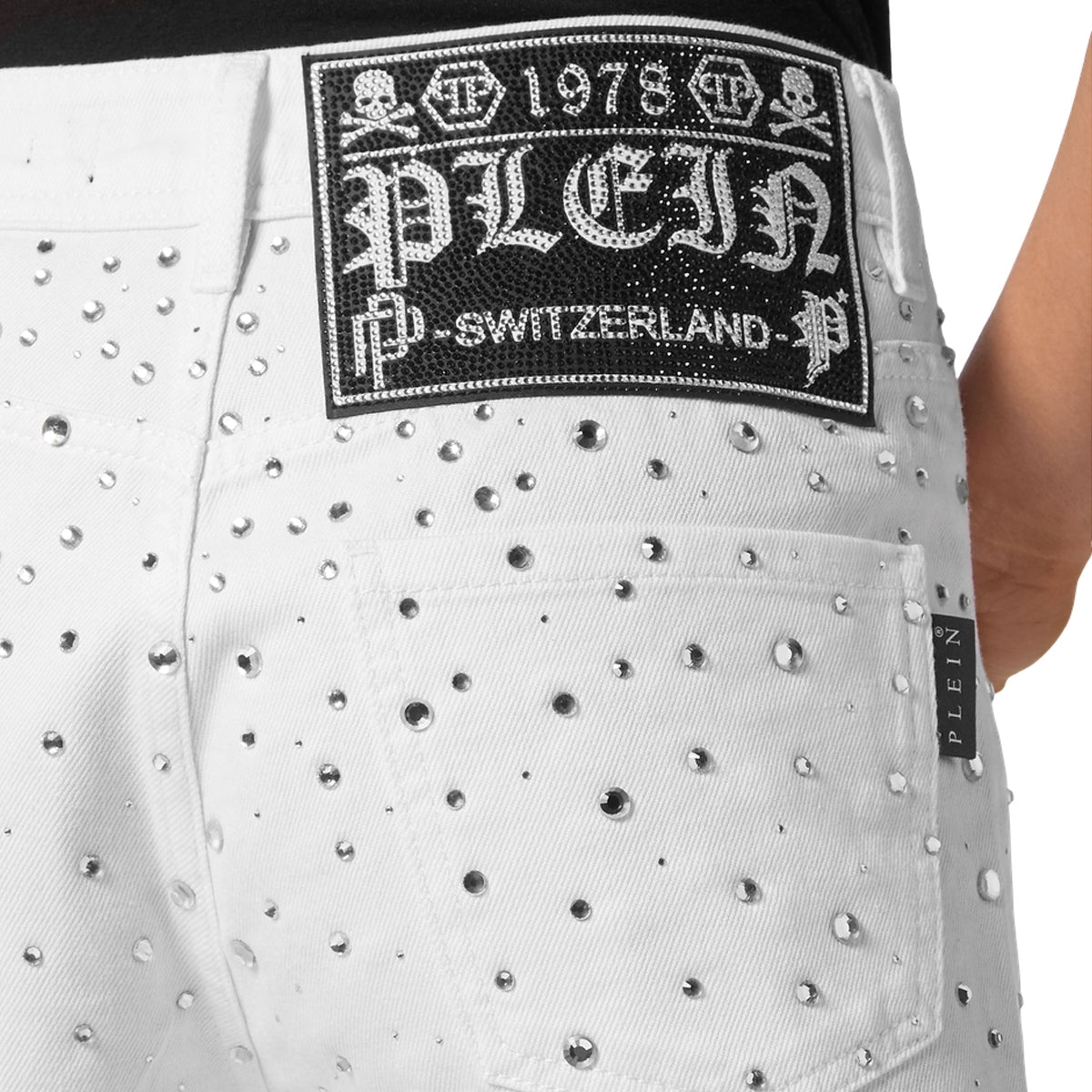 Denim Hot Pants Crystal Rain