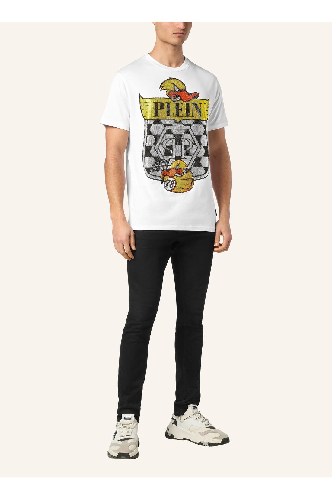 Philipp Plein T-shirt Round Neck SS Tee Duck 1978, Shirts
