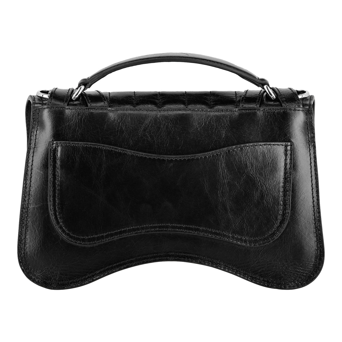 Leather Medium Belt Bag Hexagon