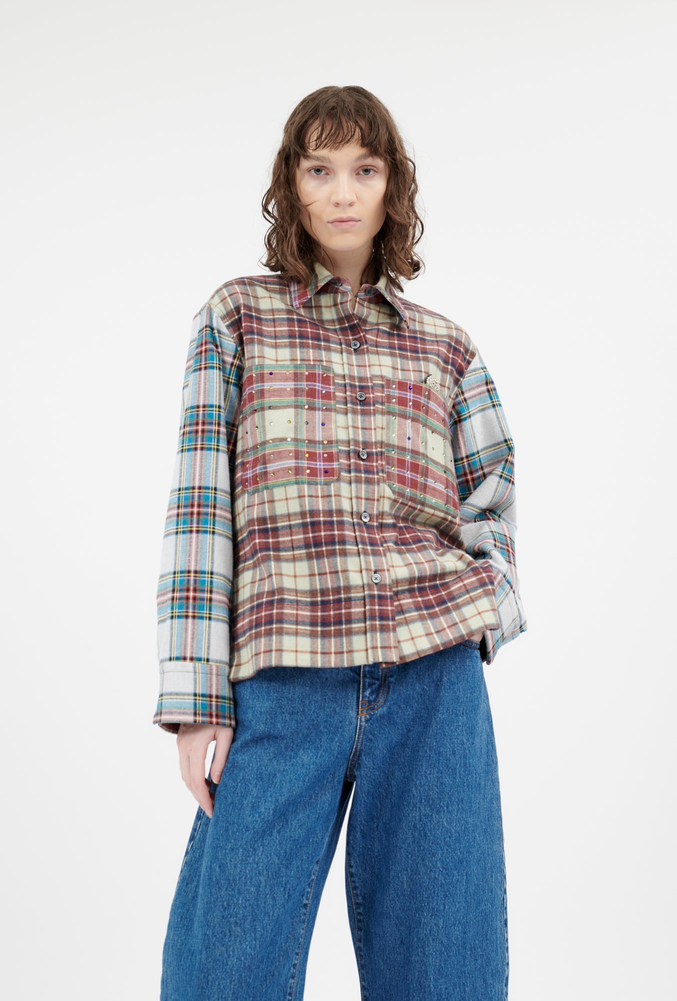 Fancy Clan Checks Bluse, Multicolor-Hemden & Blusen-Odeeh-OUTLET-34-Multicolor-ARCHIVIST-ARCHIVE-SALE