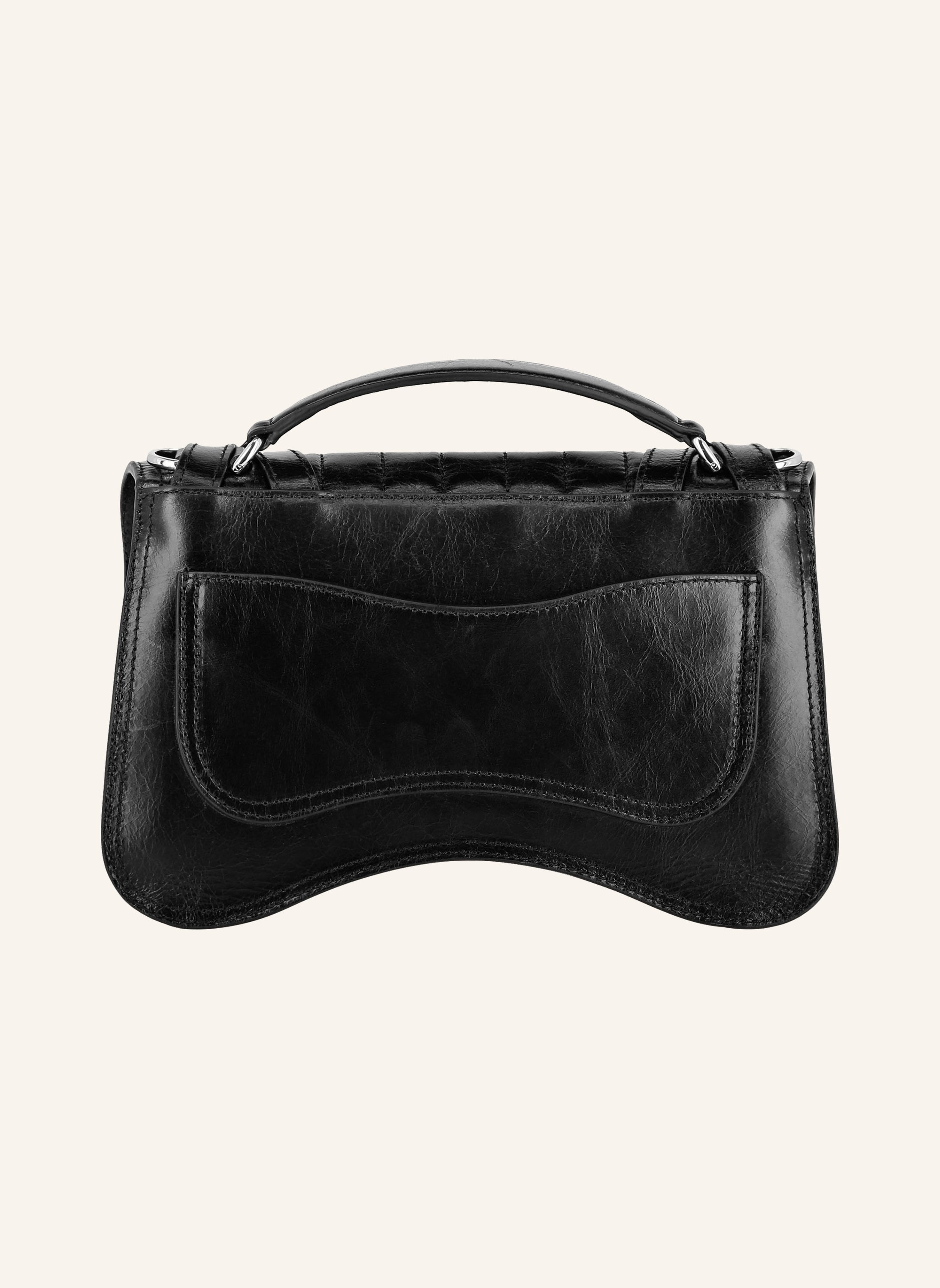 Leather Medium Belt Bag Hexagon
