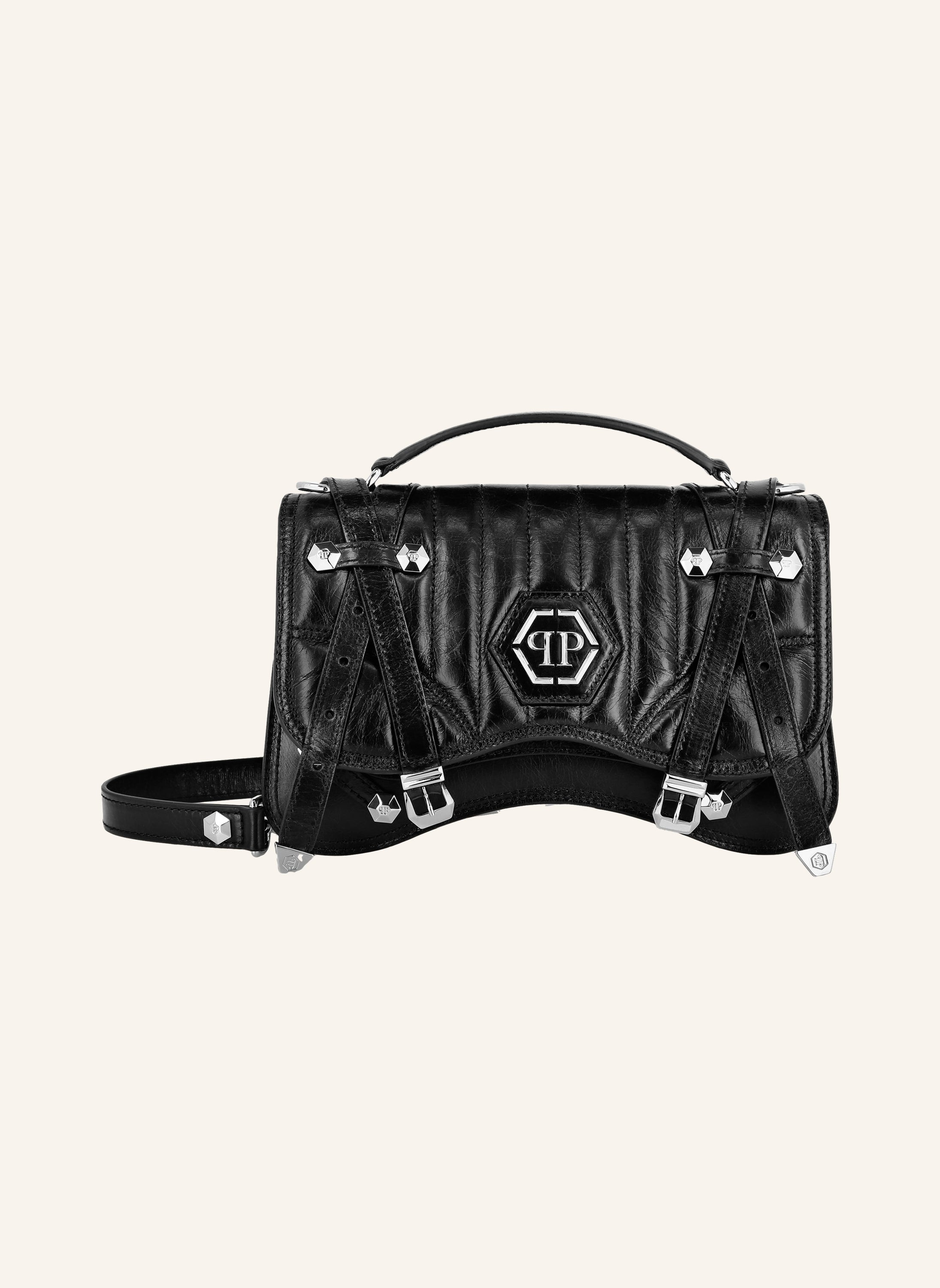 Leather Medium Belt Bag Hexagon