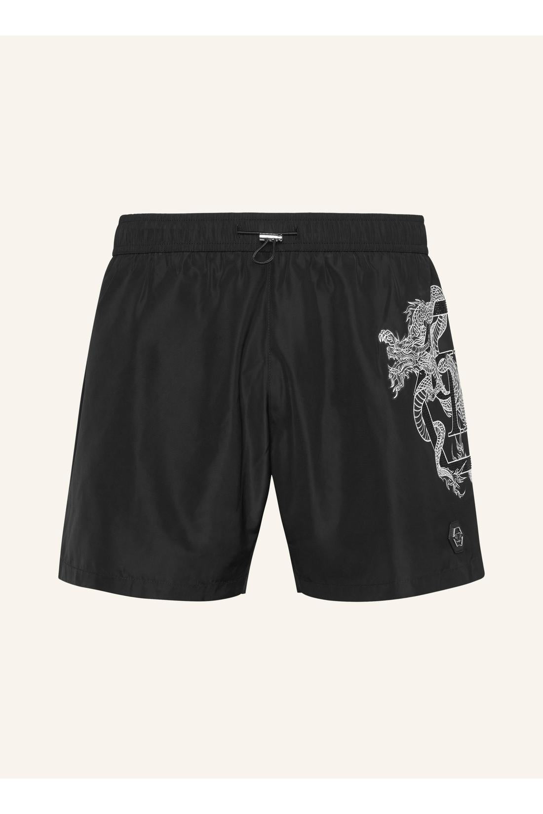 Philipp Plein Beachwear Short Trousers Dragon, Hosen