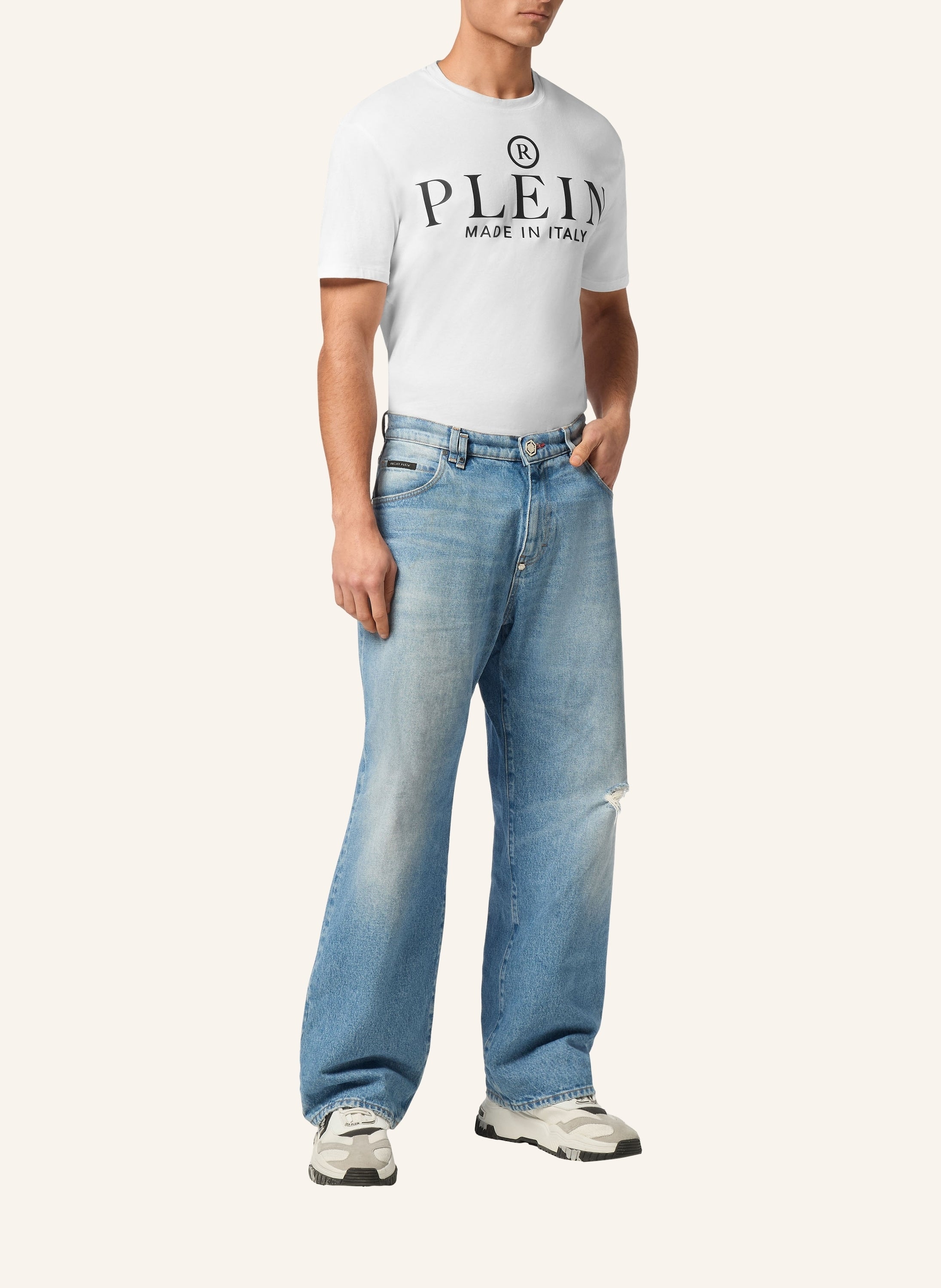 Denim Trousers Beach Boy Fit 5 Pockets Signature