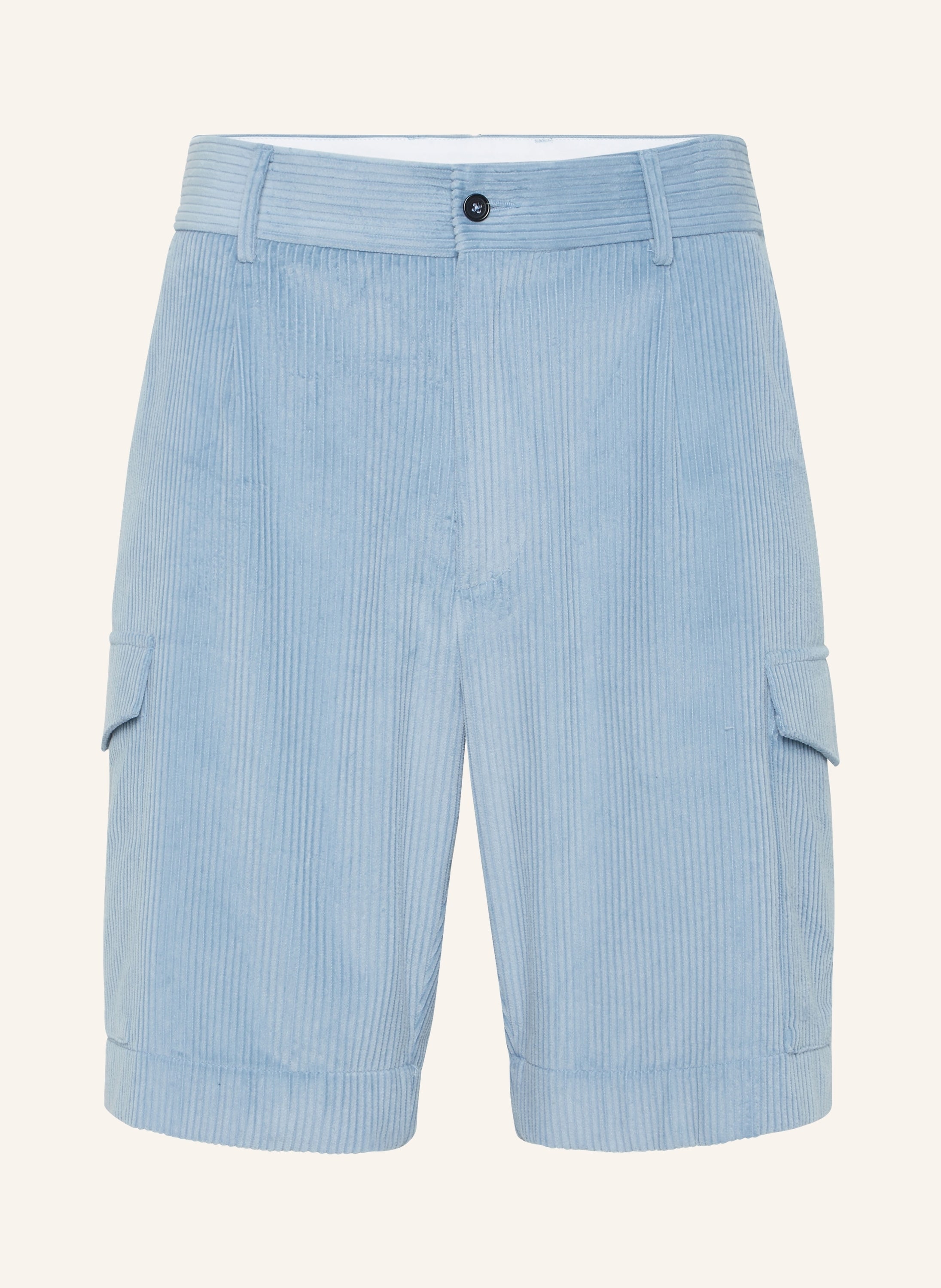 Velvet Gabardine Short Cargo Trousers Cool Kid Fit