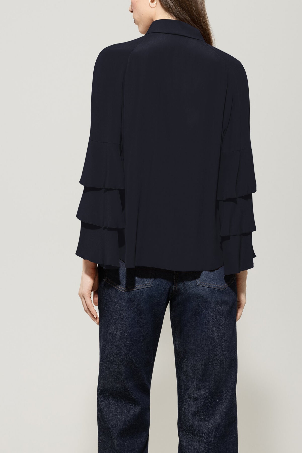 Bluse aus Seiden-Mix