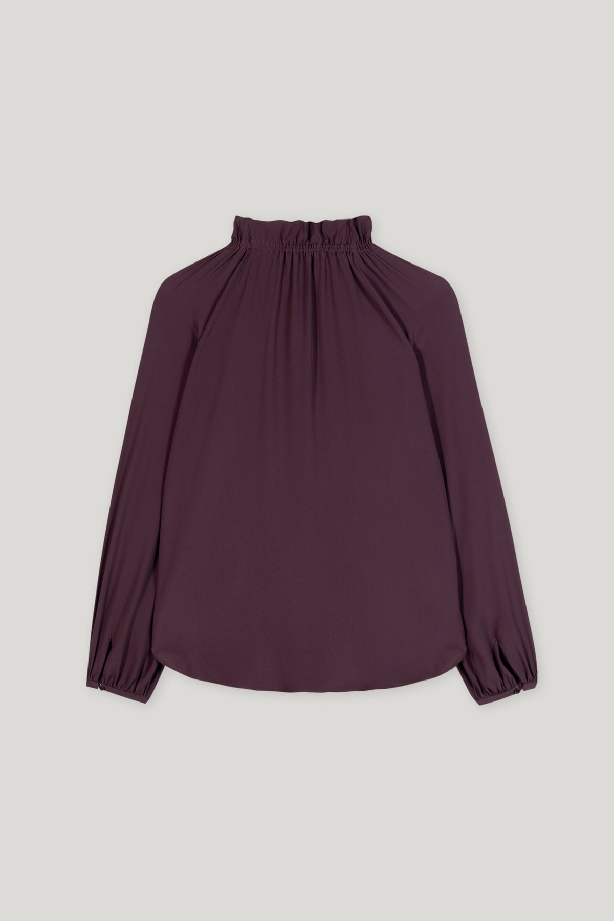 Rüschenbluse aus Seiden-Mix